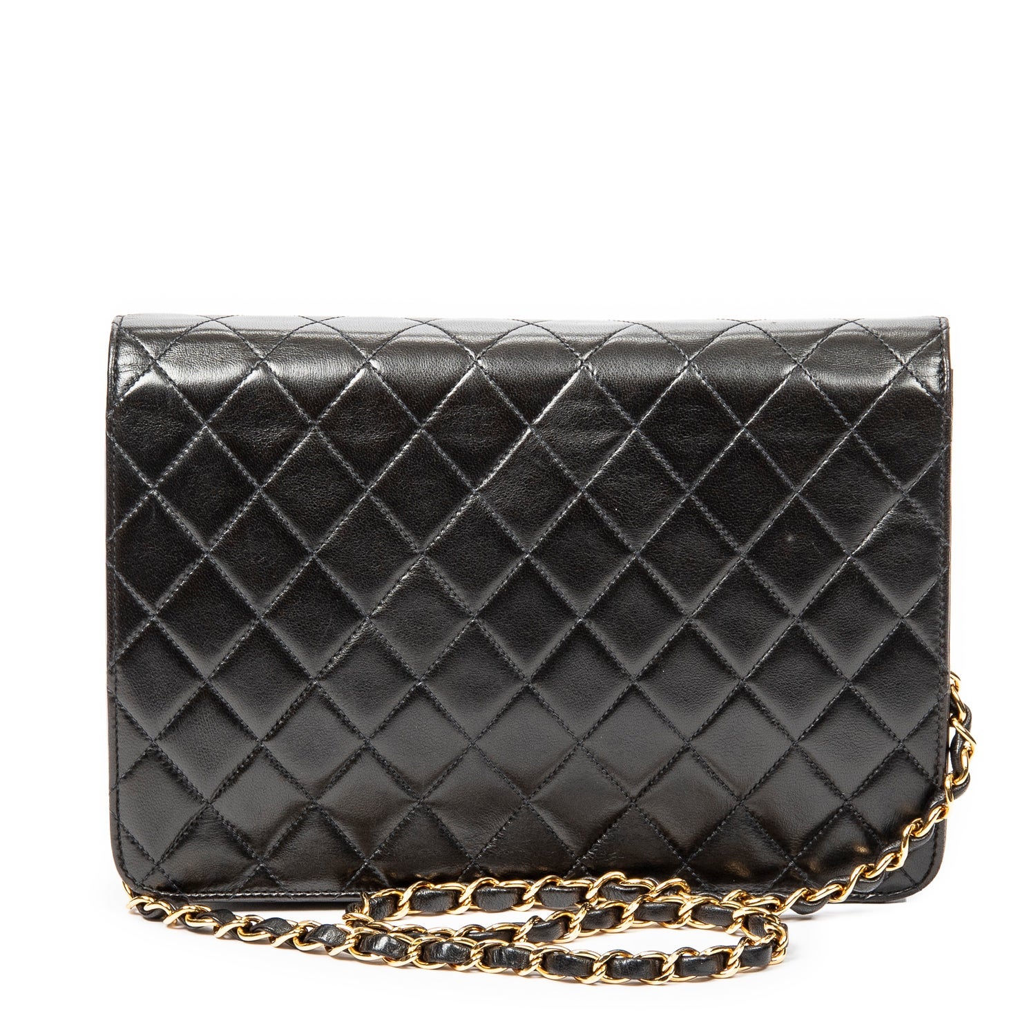 Chanel Leather Vintage Push Lock Straight Flap w/ Tags