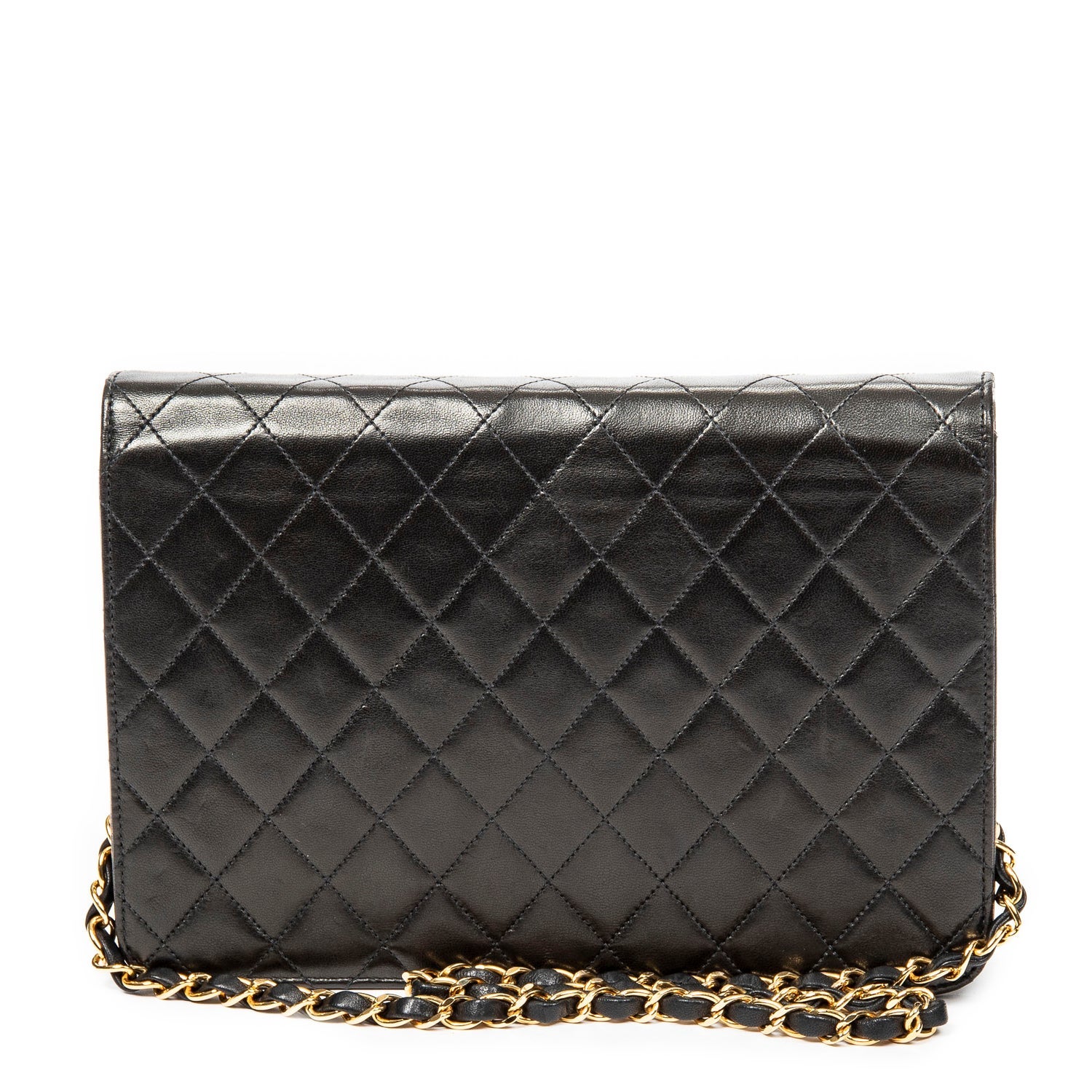 Chanel Leather Vintage Push Lock Straight Flap w/ Tags