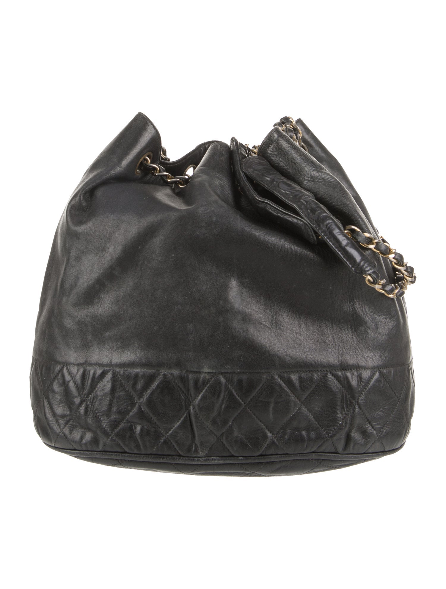 Chanel Quilted Bucket Bag