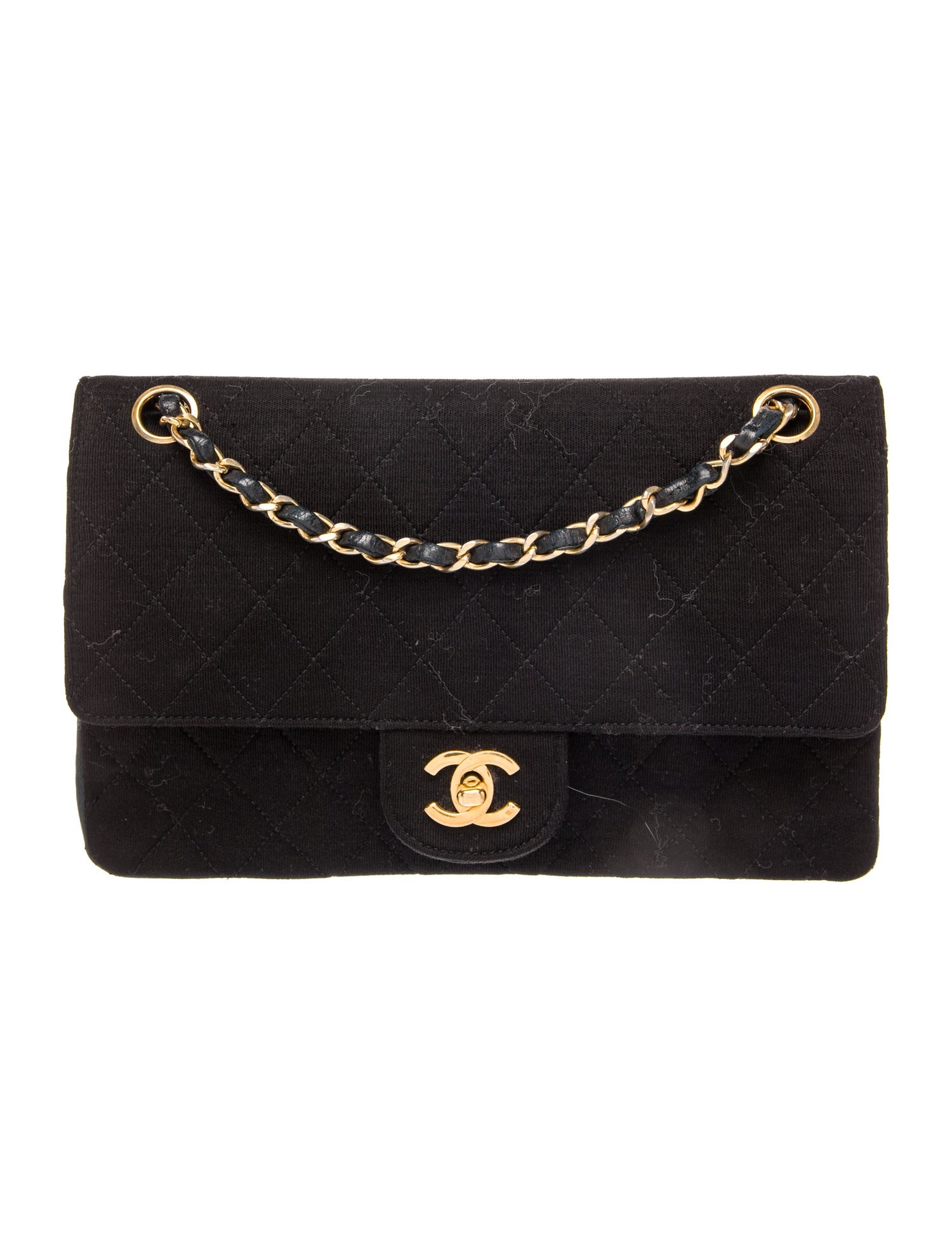 Chanel Classic Medium Jersey Double Flap Bag