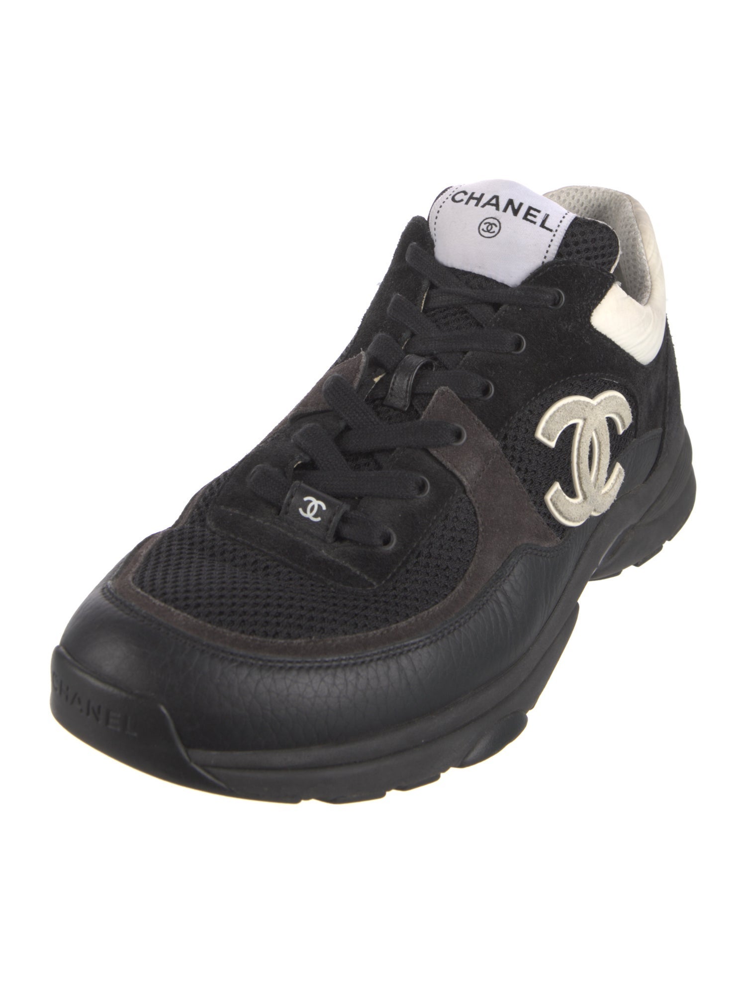 Chanel Interlocking CC Logo Mesh Sneakers