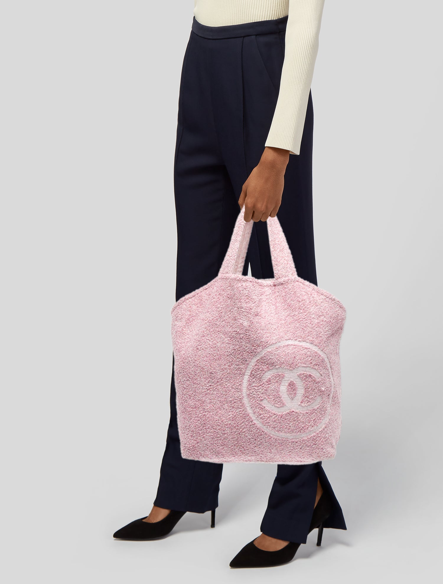 Chanel Terry Cloth Beach Tote w/ Pouch