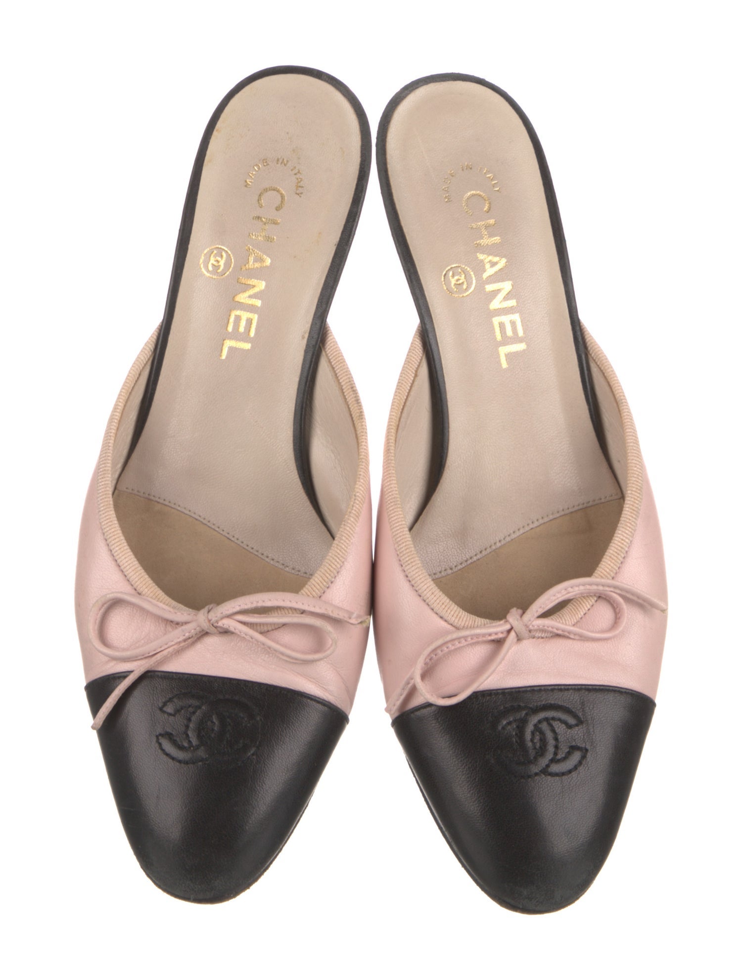 Vintage Interlocking CC Logo Mules