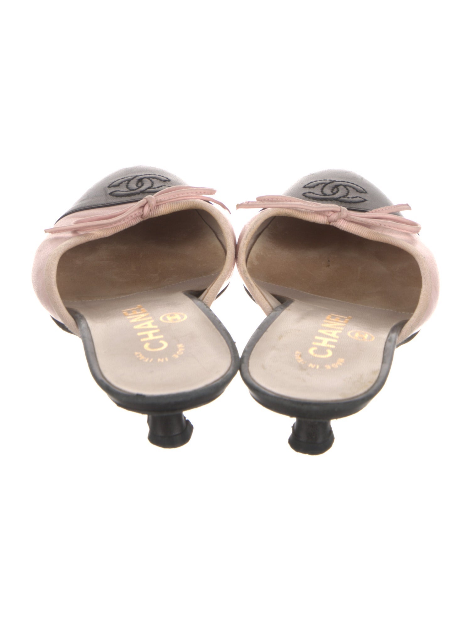 Vintage Interlocking CC Logo Mules