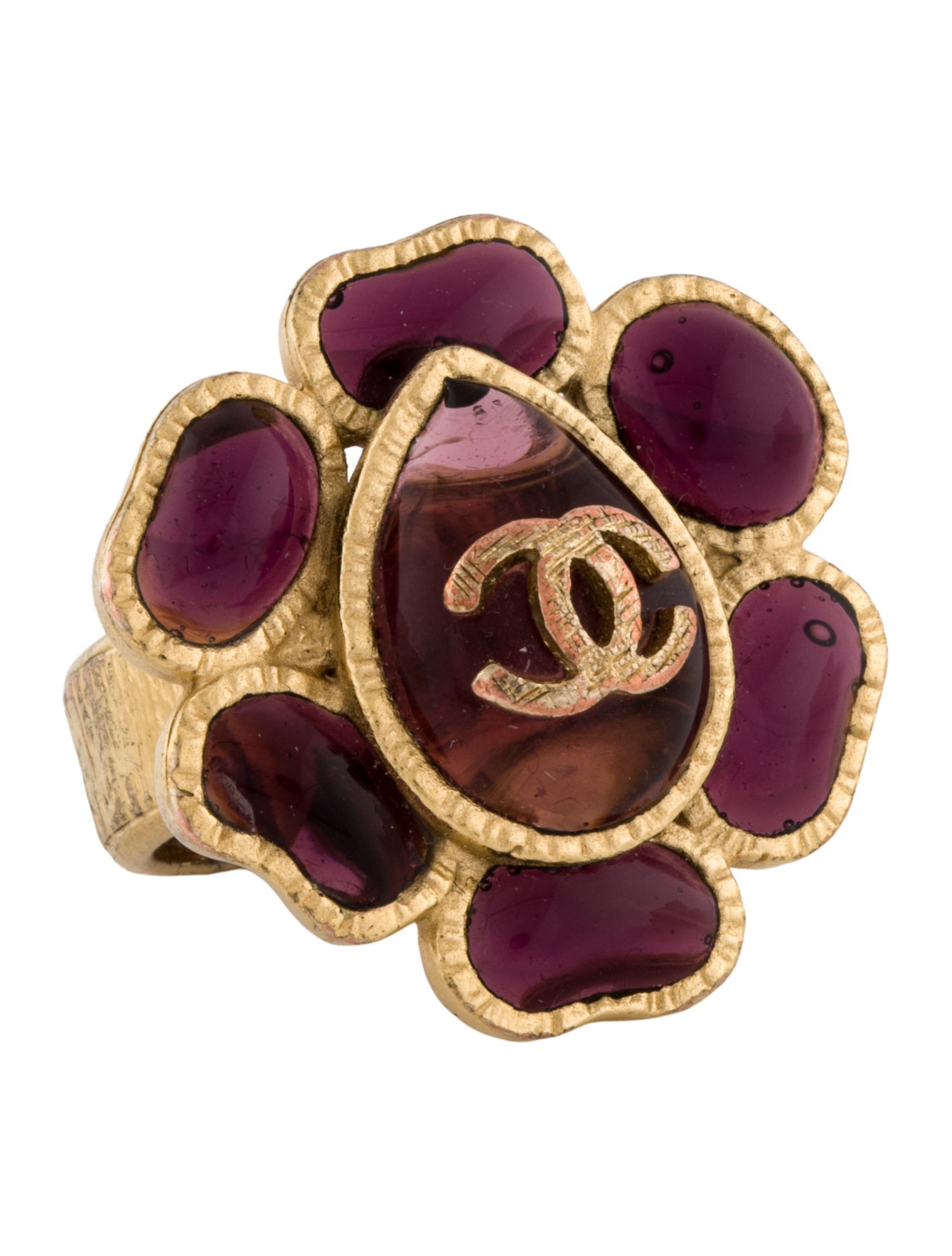 Chanel Resin CC Cocktail Ring