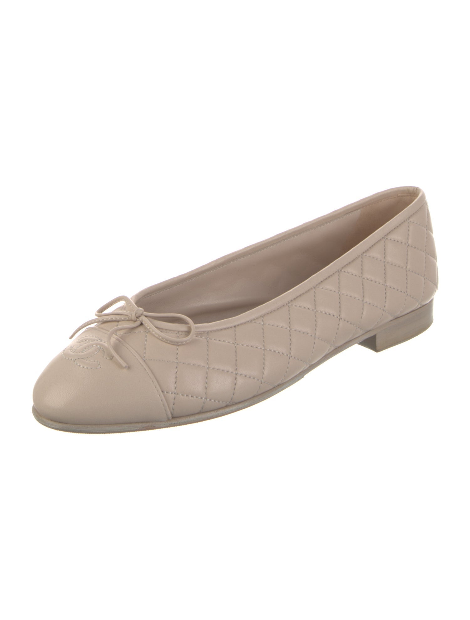 Chanel 2017 Interlocking CC Logo Ballet Flats