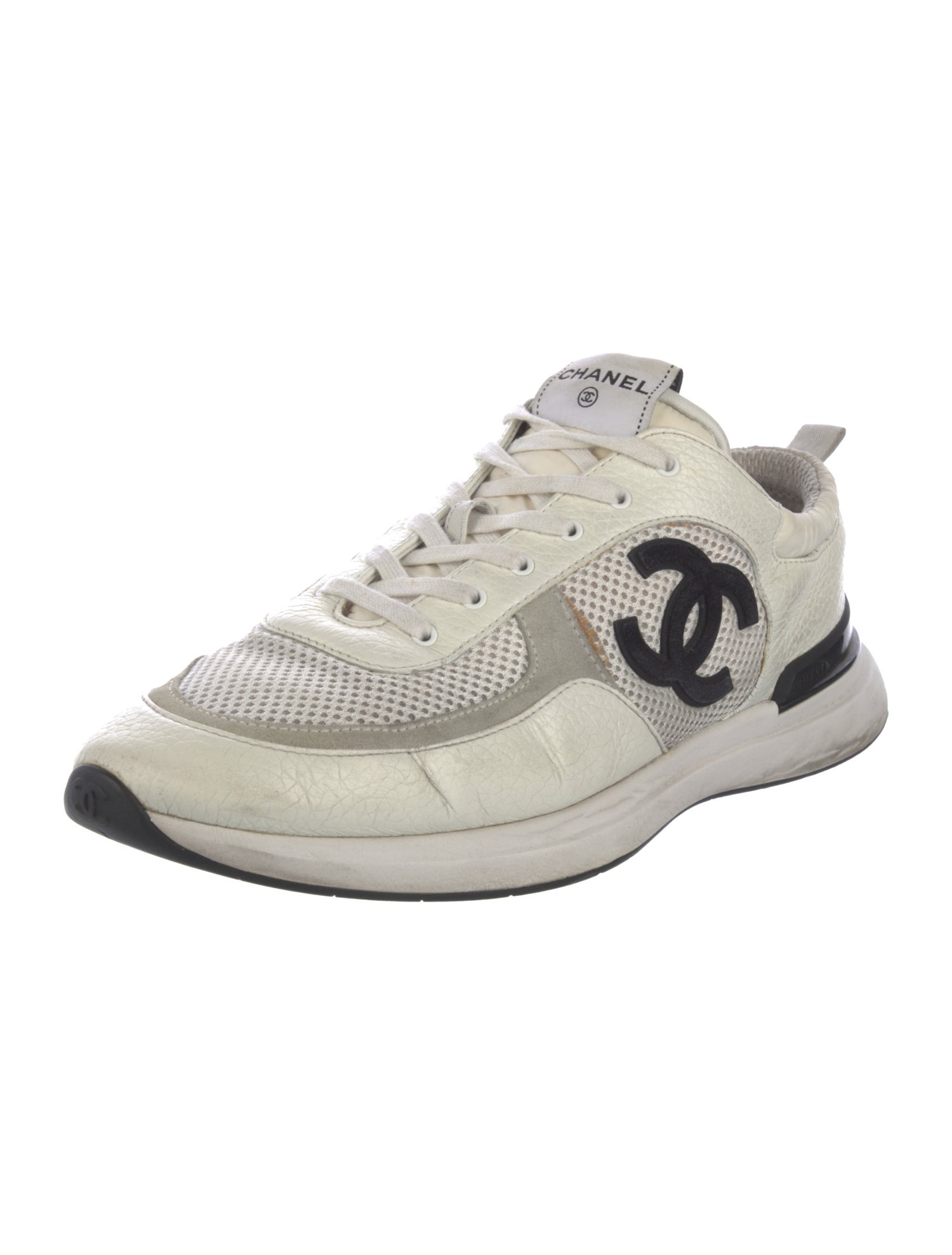 Chanel Interlocking CC Logo Mesh Sneakers