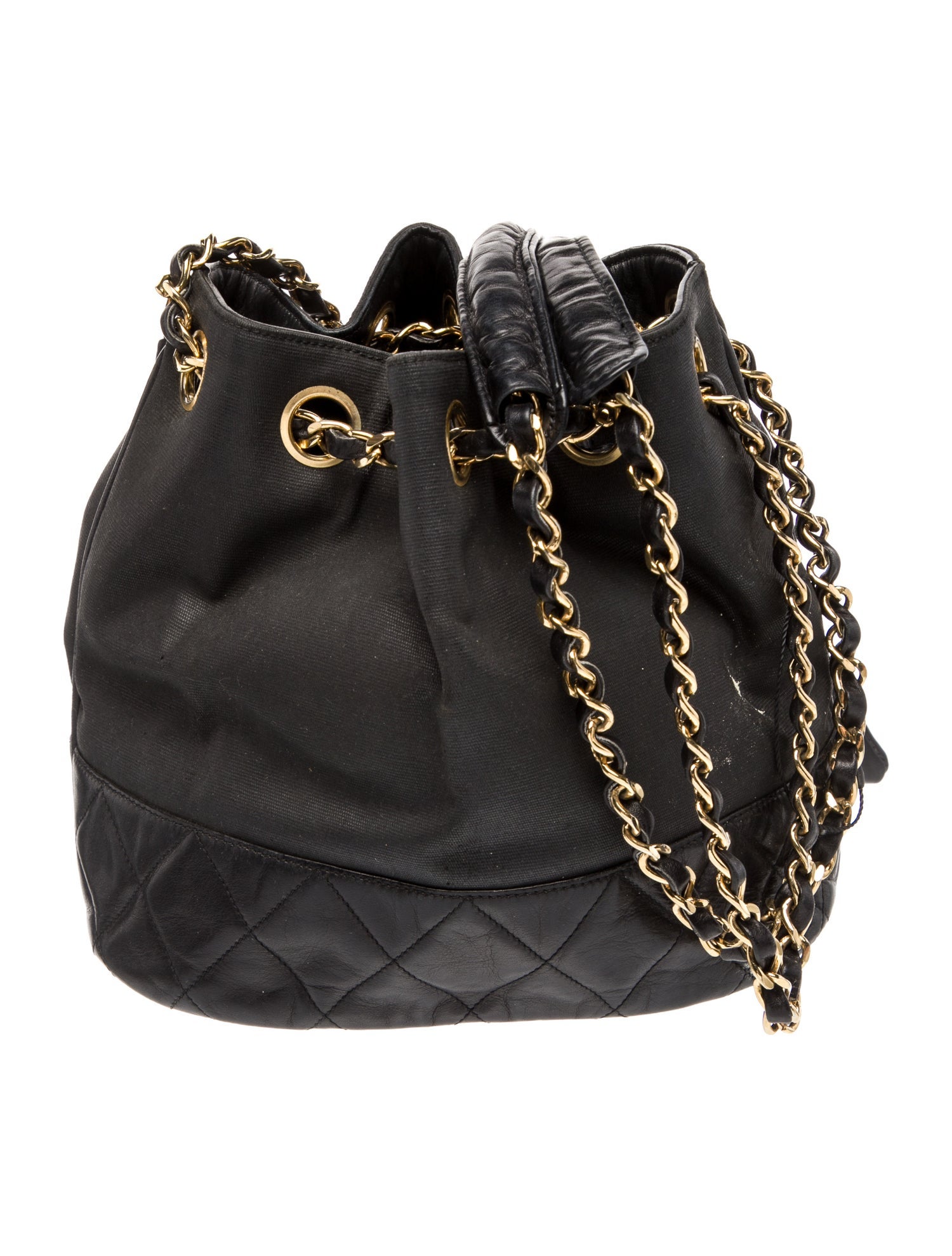 Chanel Quilted Bucket Bag