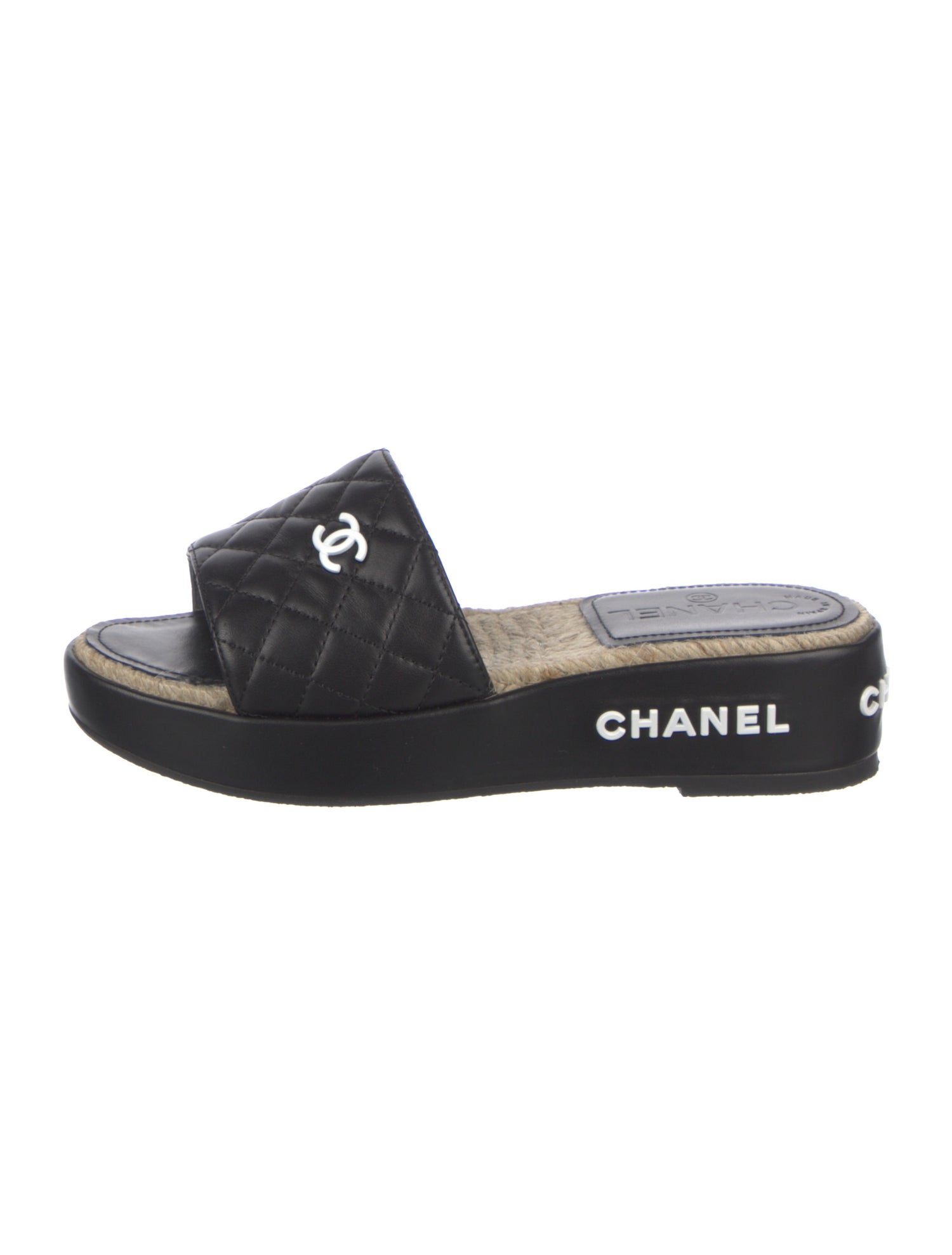 Chanel 2020 Interlocking CC Logo Slides