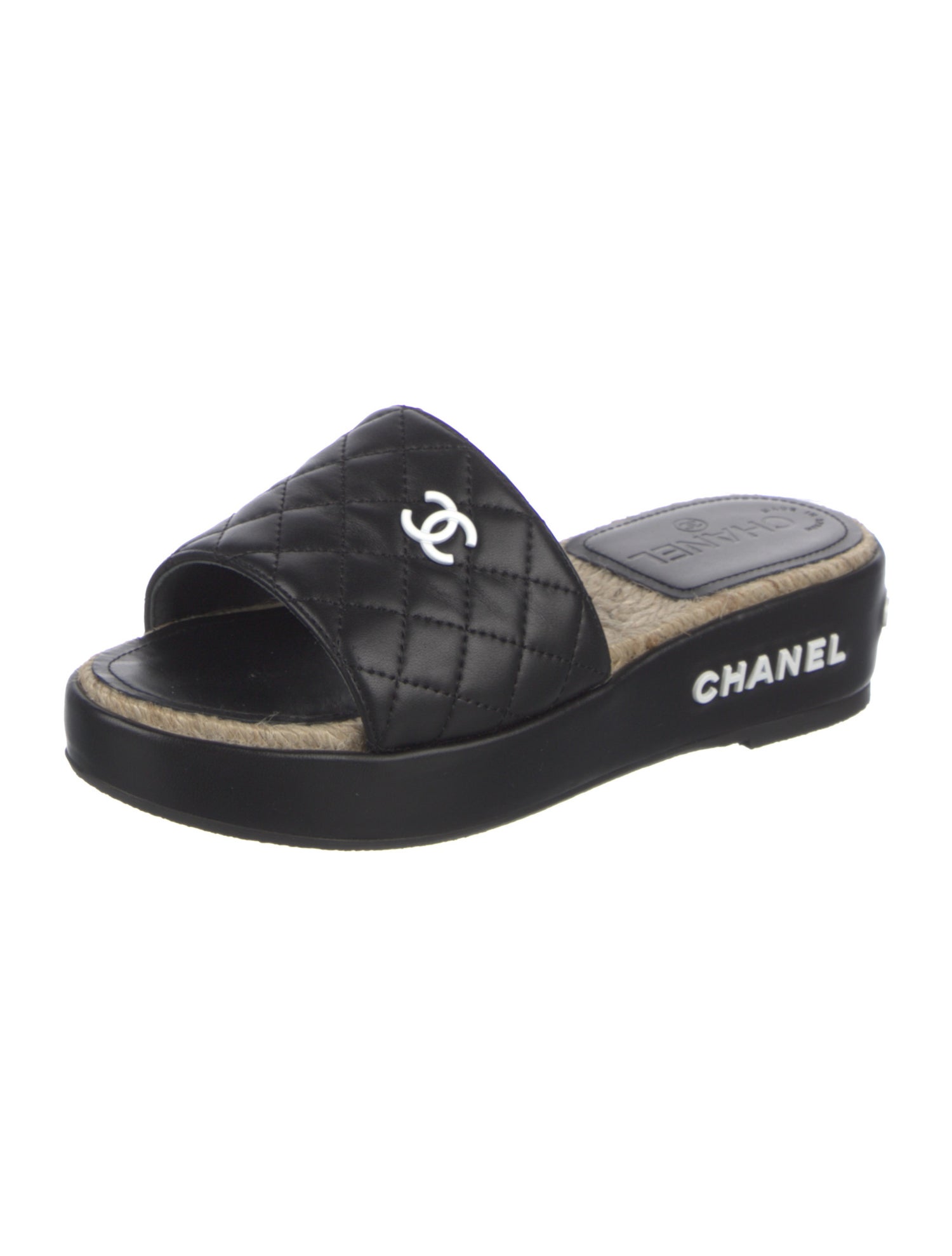 Chanel 2020 Interlocking CC Logo Slides