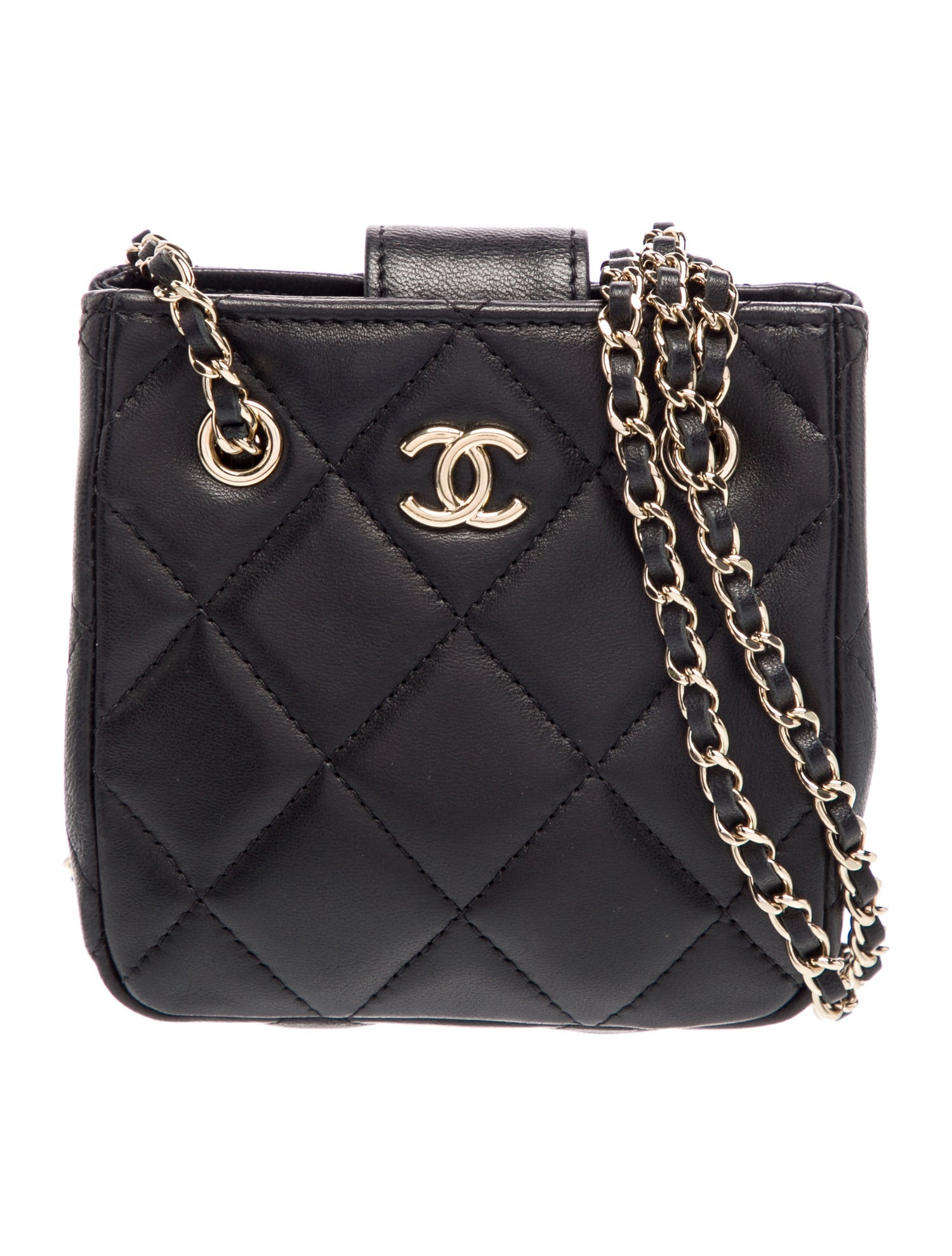 Chanel Quilted Mini Shopping Clutch