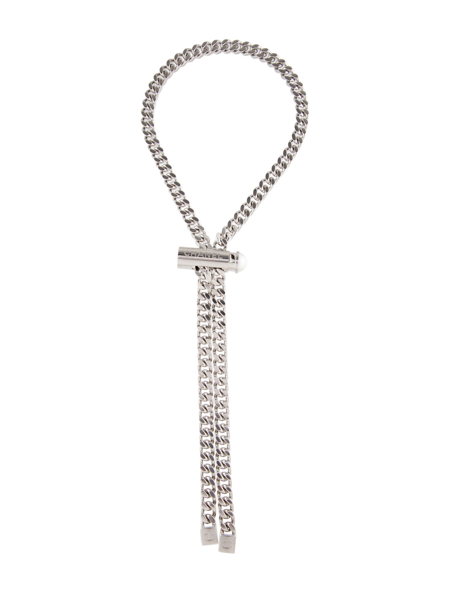 Chanel Faux Pearl Bolo Necklace w/ Tags