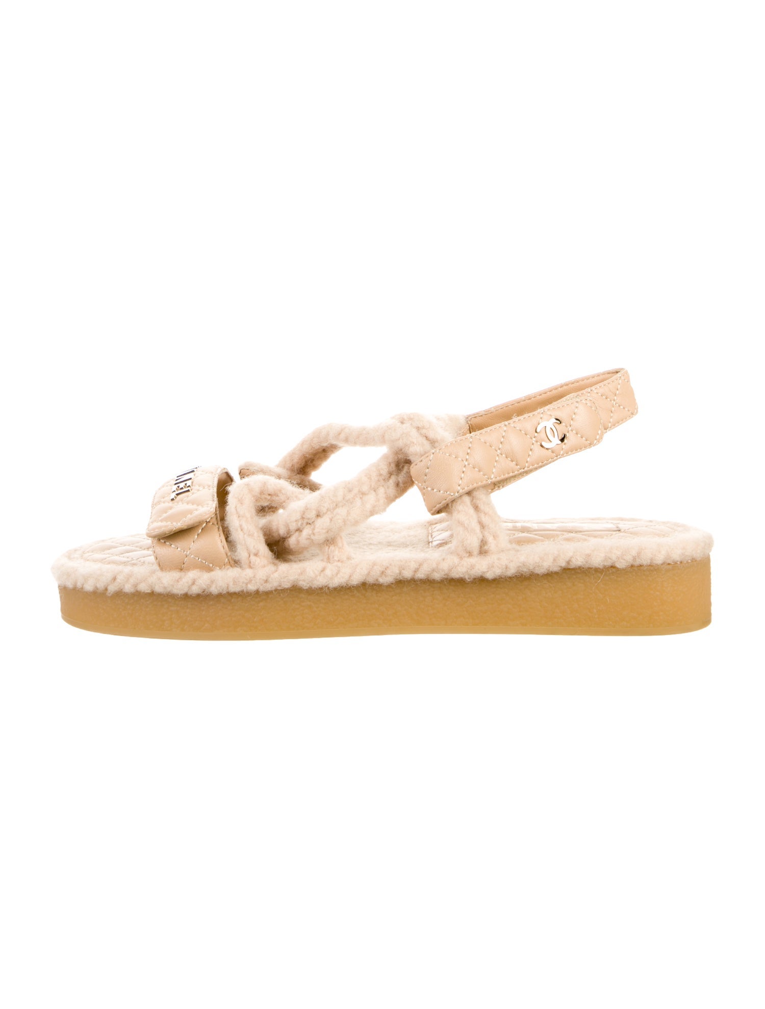 Chanel 2021 Interlocking CC Logo Gladiator Sandals