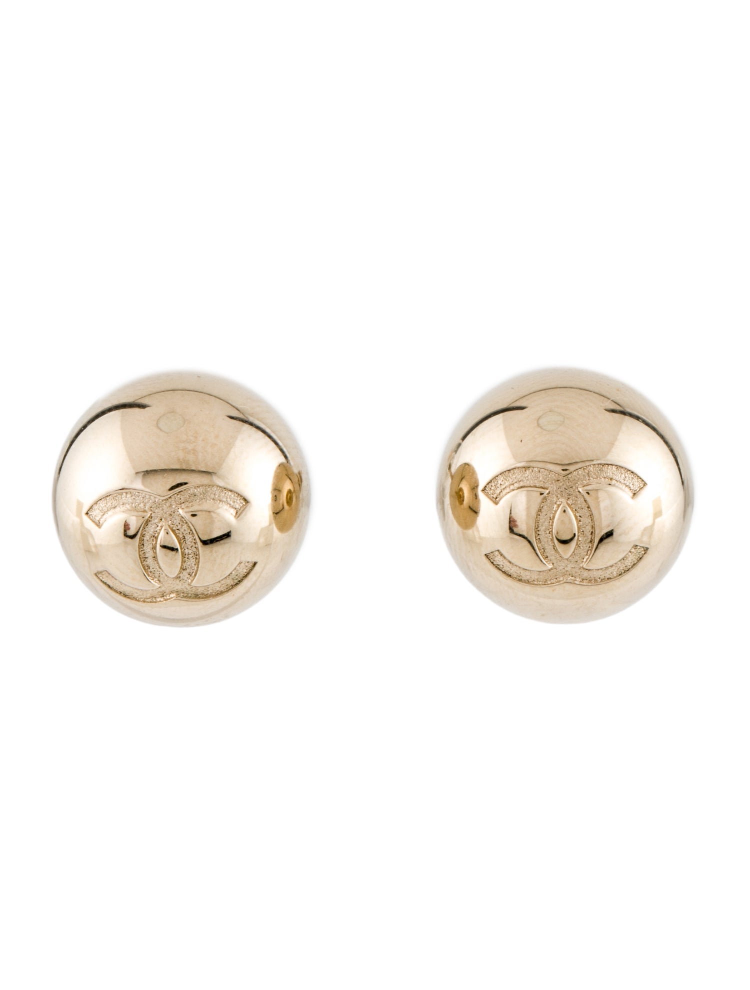 Chanel 2021 CC Stud Earrings