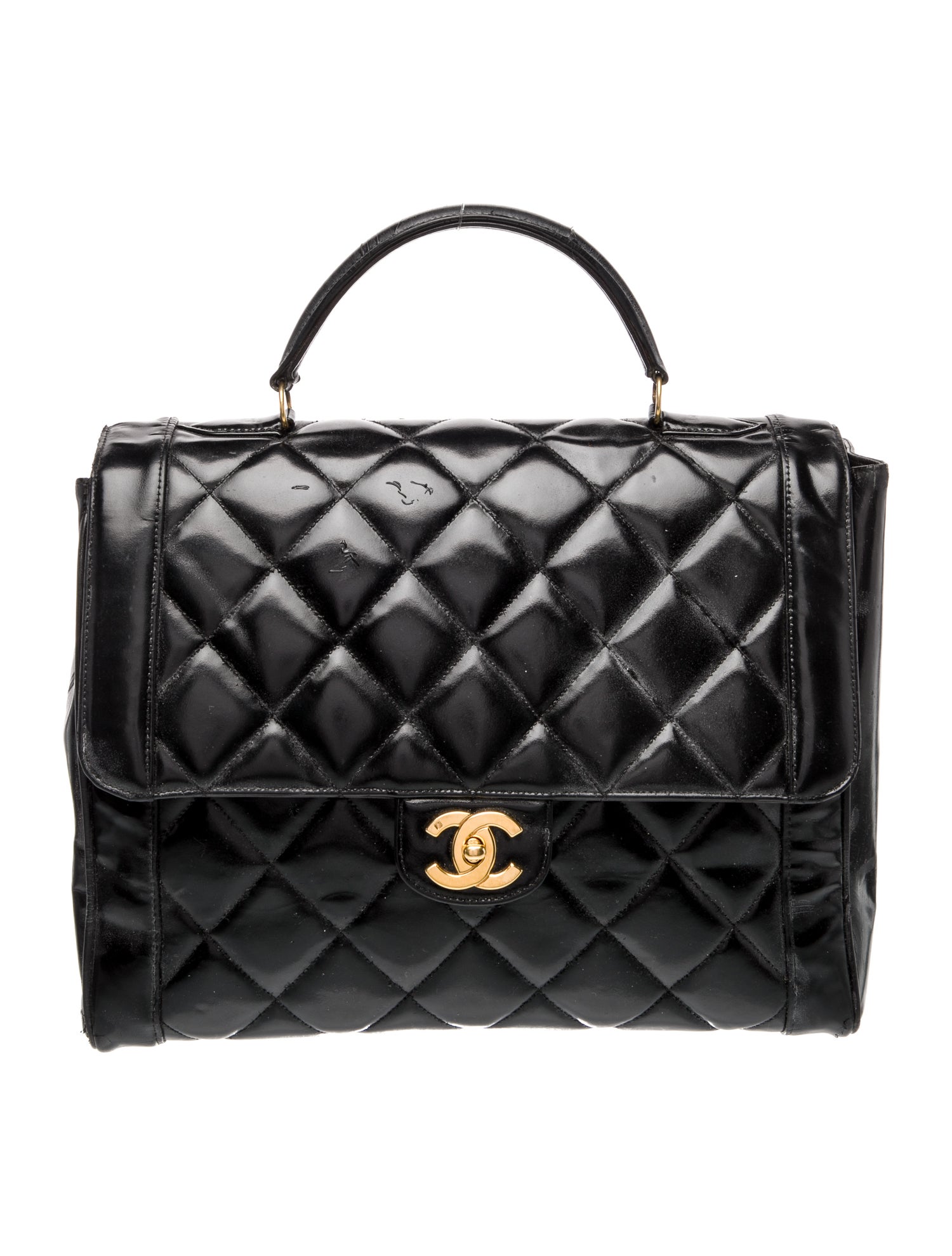 Chanel Quilted Kelly Top Handle Bag