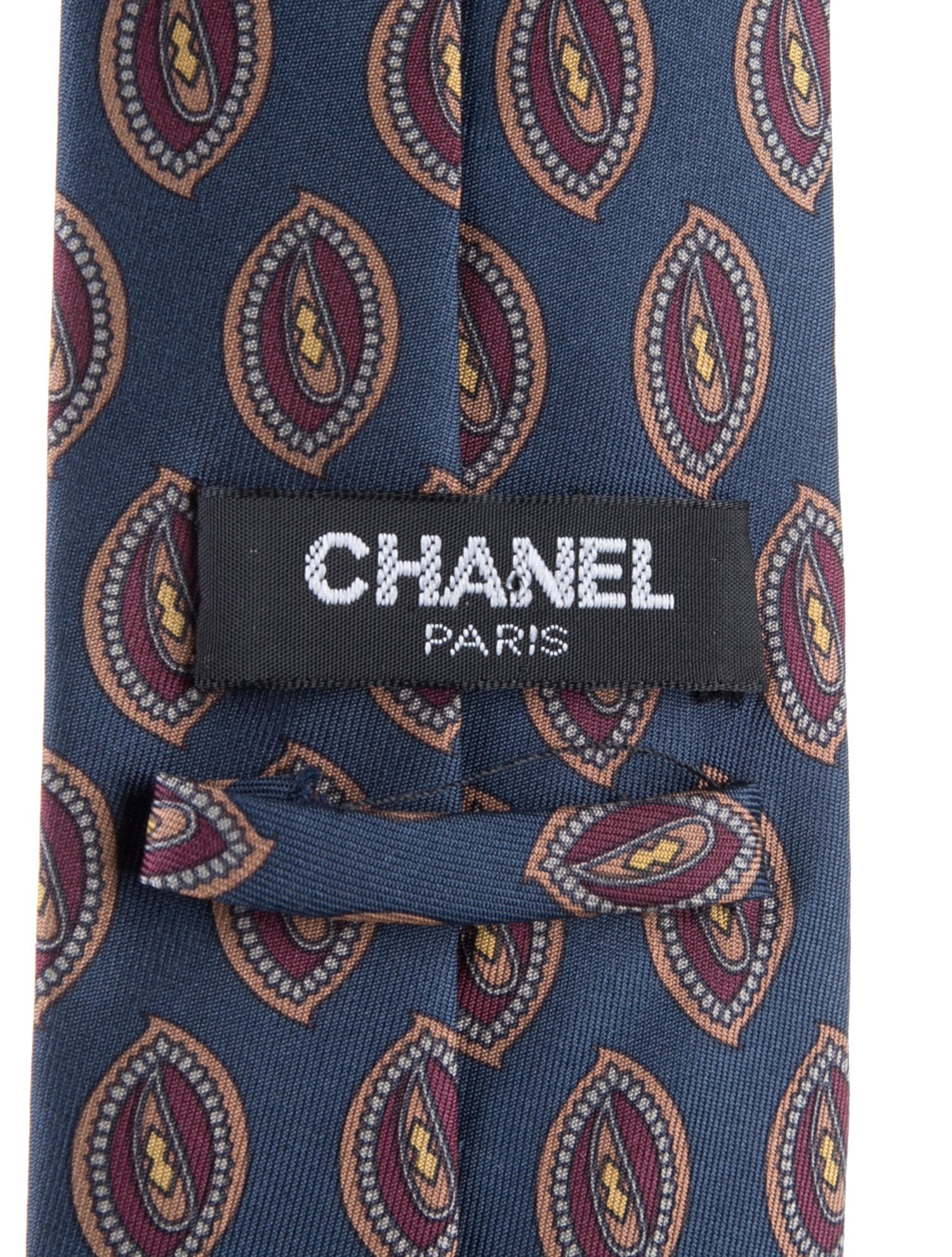 Chanel Printed Silk Tie