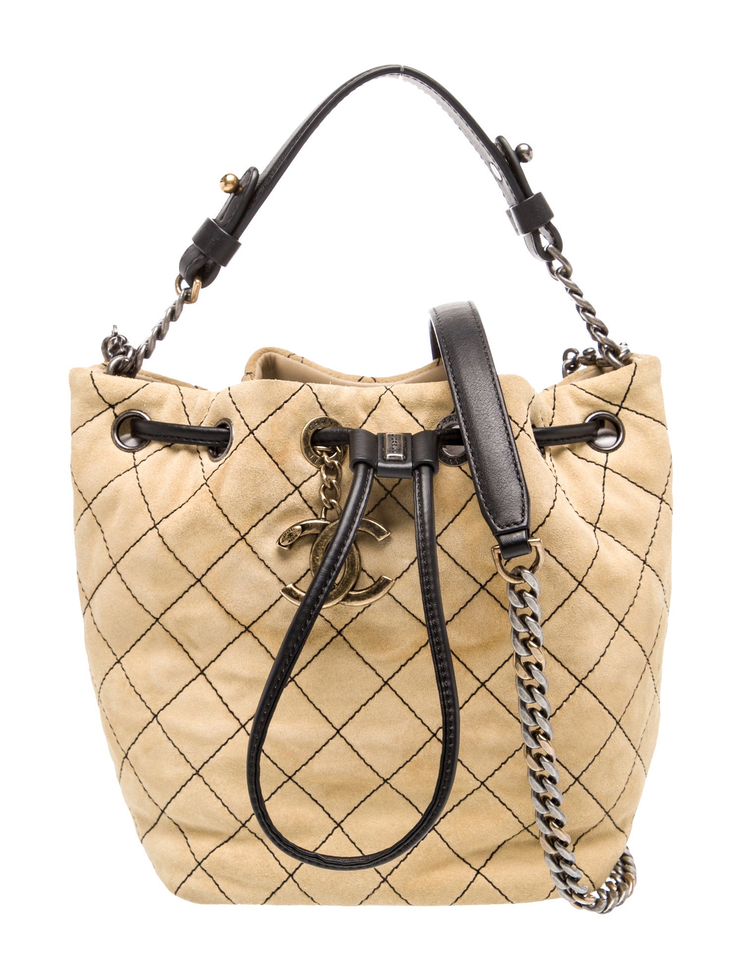 Chanel Small Suede Bucket Bag