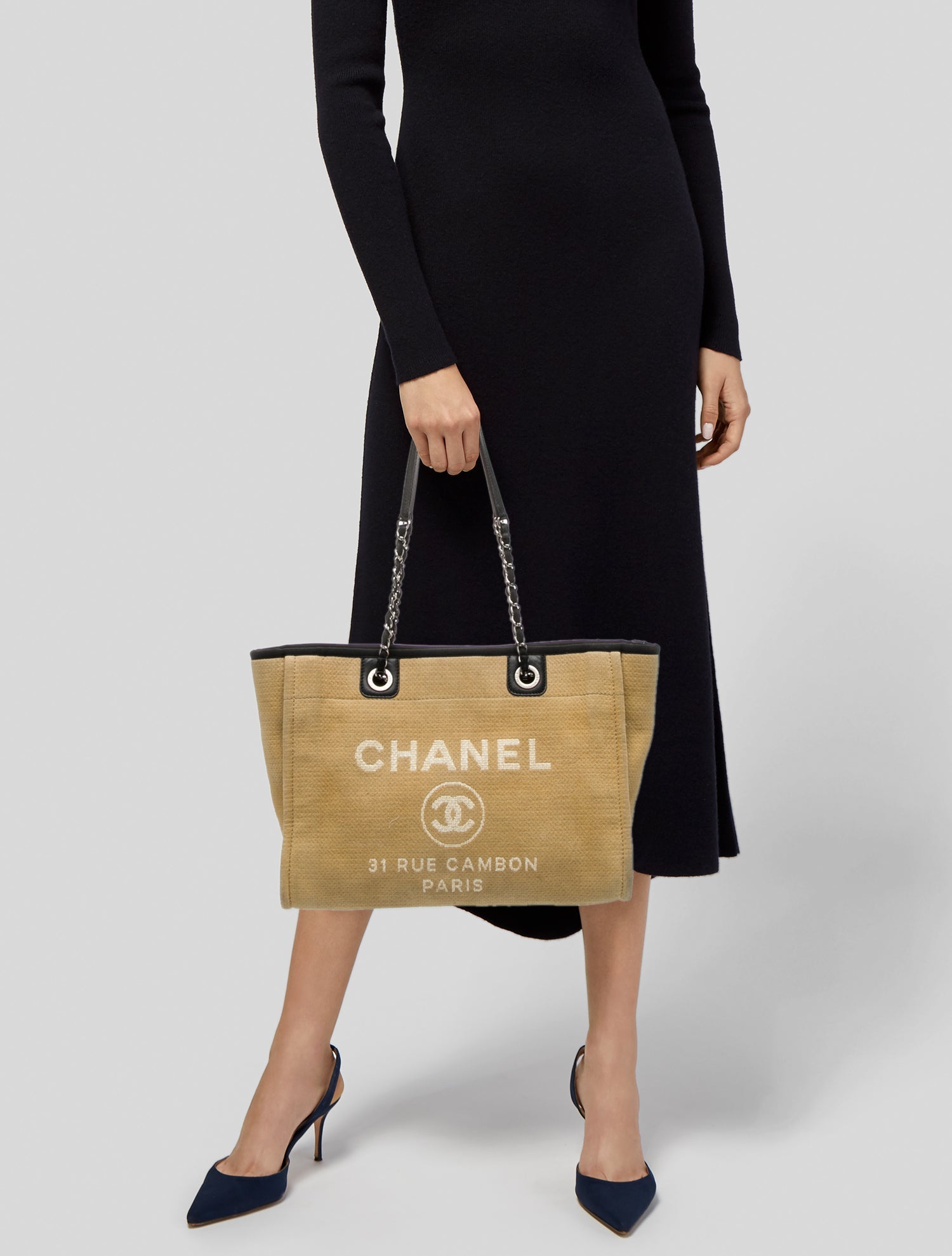 Chanel Small Deauville Shopping Bag