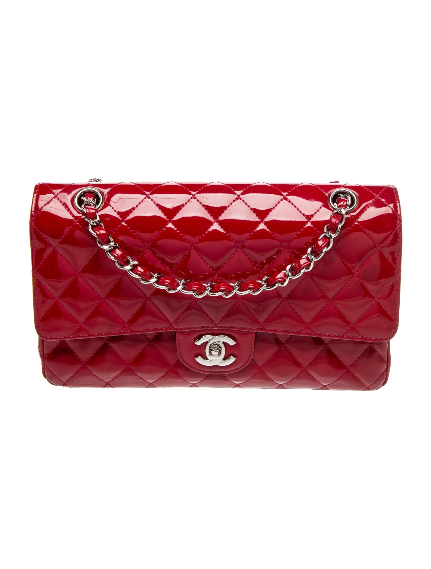 Chanel Medium Patent Classic Double Flap Bag