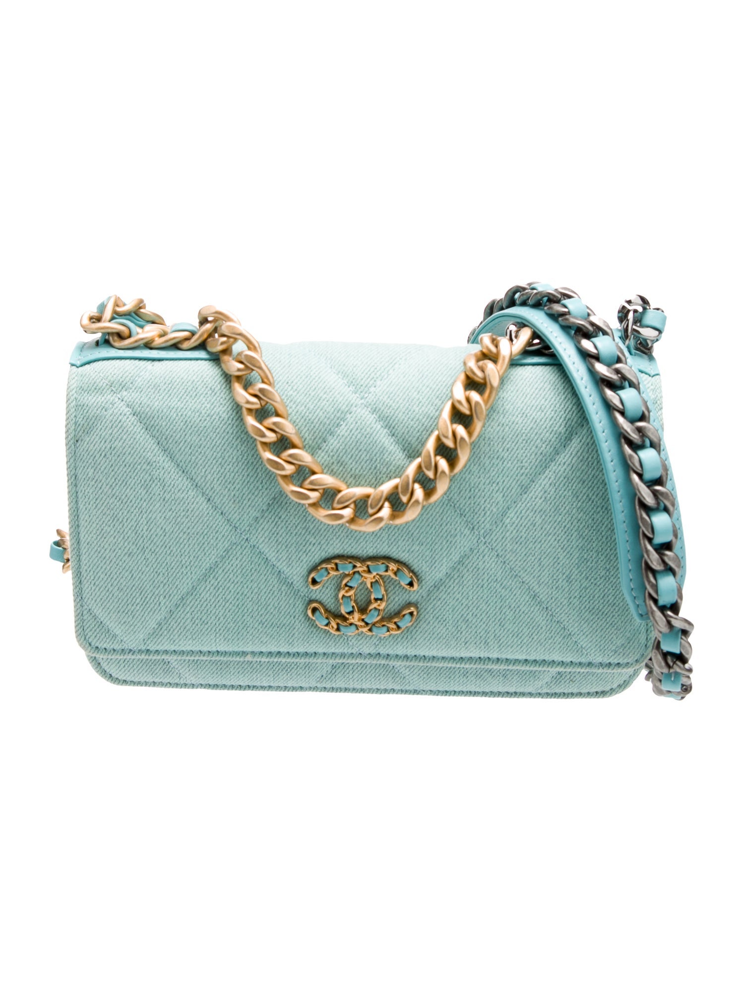 Chanel Denim 19 Wallet on Chain