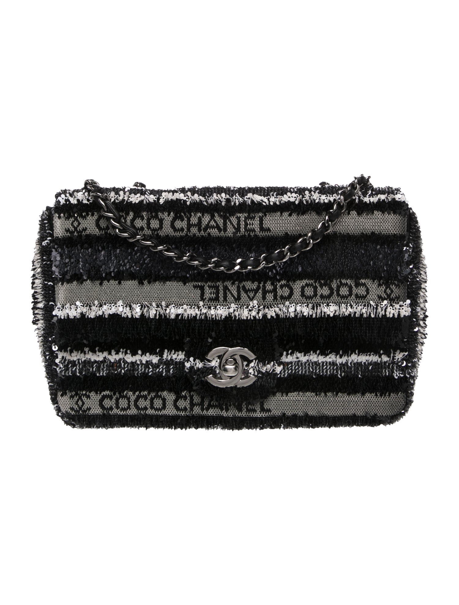 Chanel Rectangular Mini Sequin Coco Flap Bag