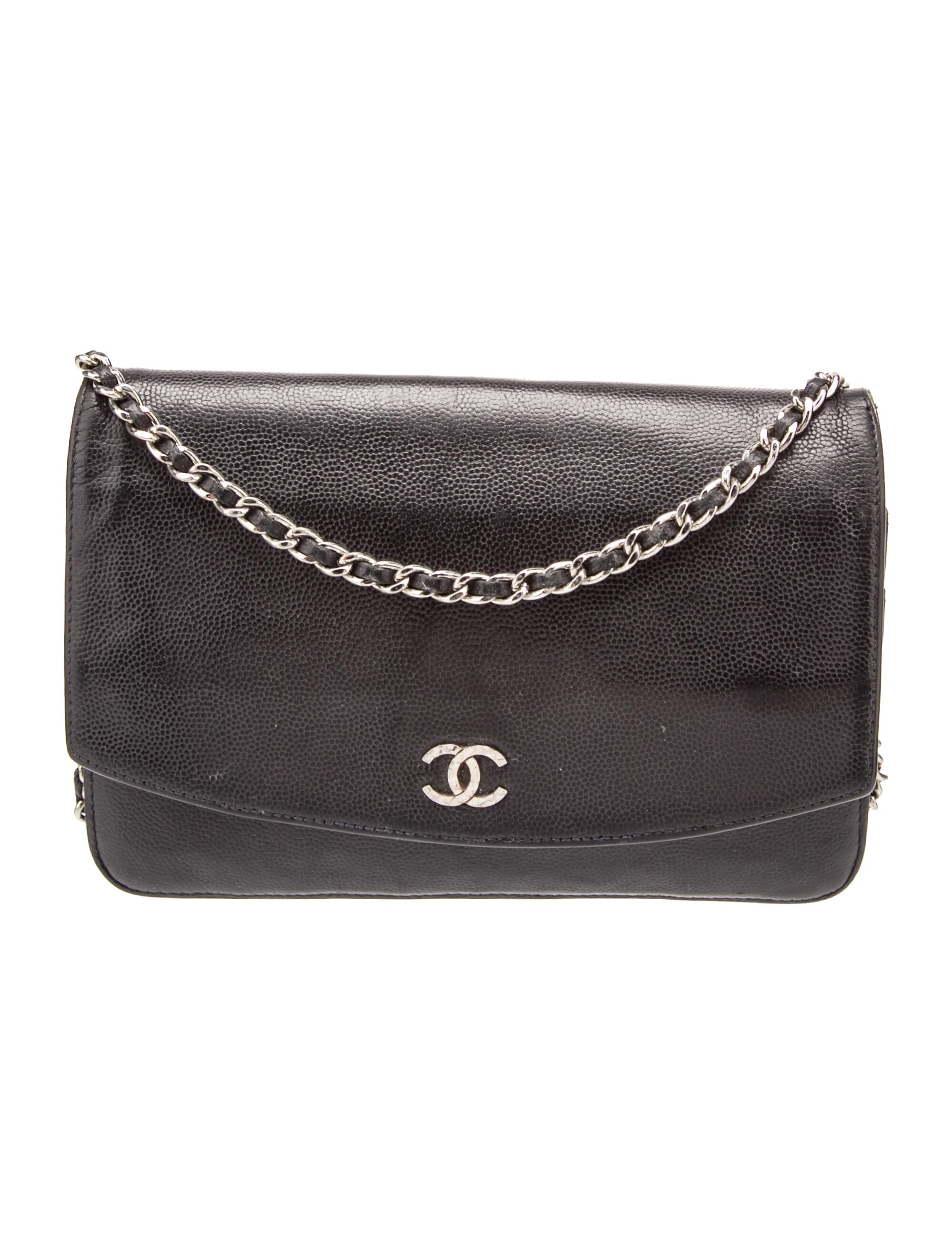 Chanel Sevruga CC Wallet on Chain