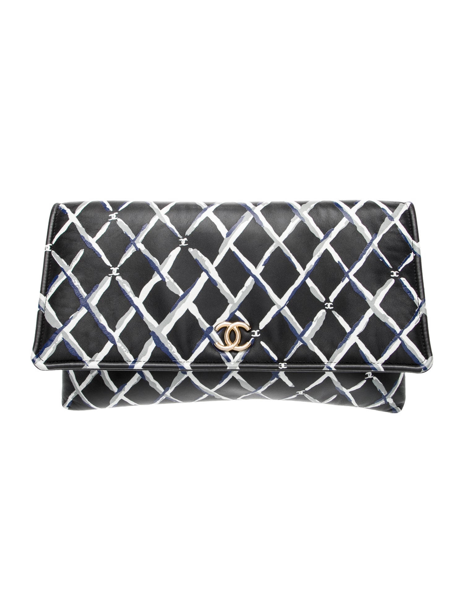 Chanel Paris-Greece Painted Flap Clutch