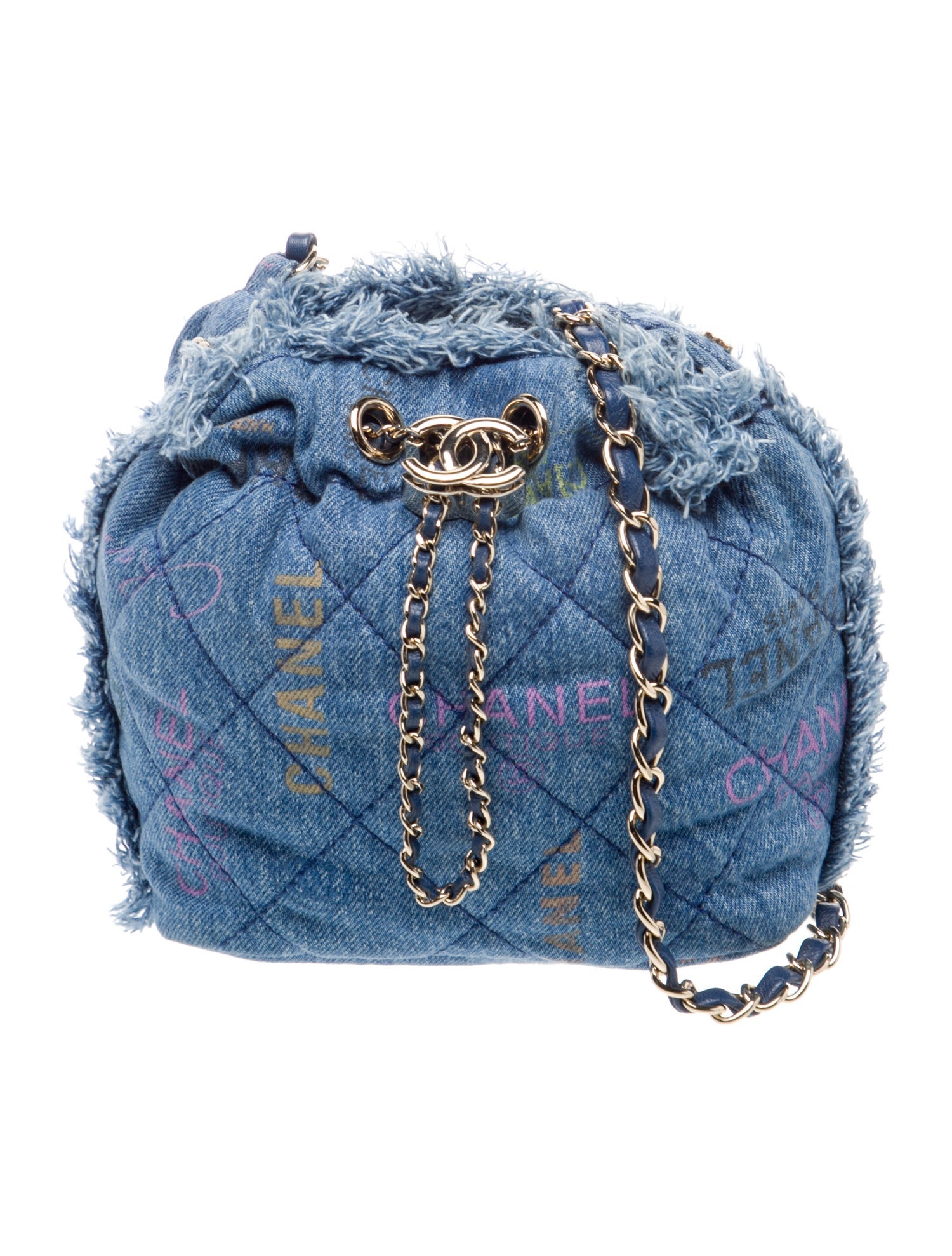 Chanel Mini Denim Mood Bucket Bag