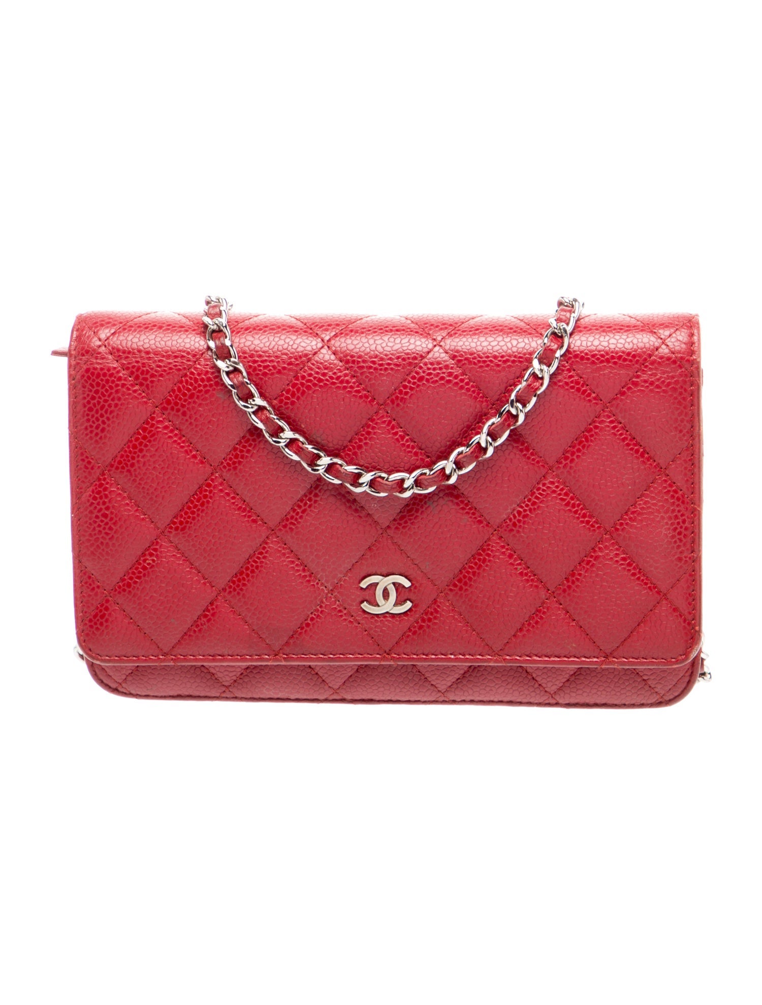 Chanel Classic Caviar Wallet On Chain