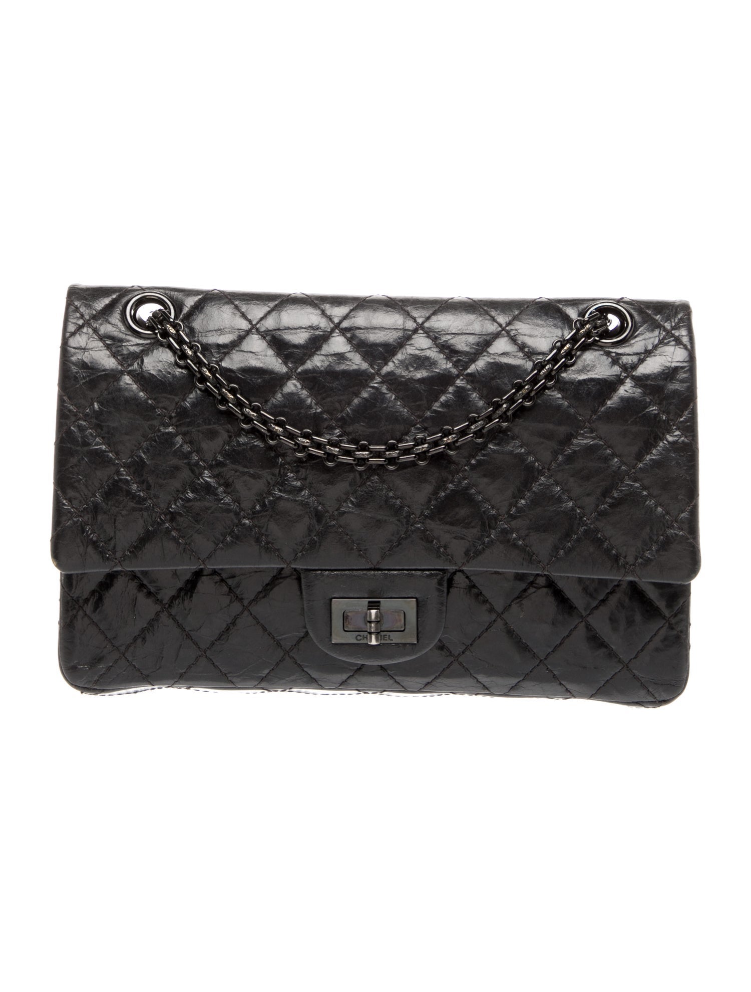 Chanel Reissue 225 So Black Double Flap Bag