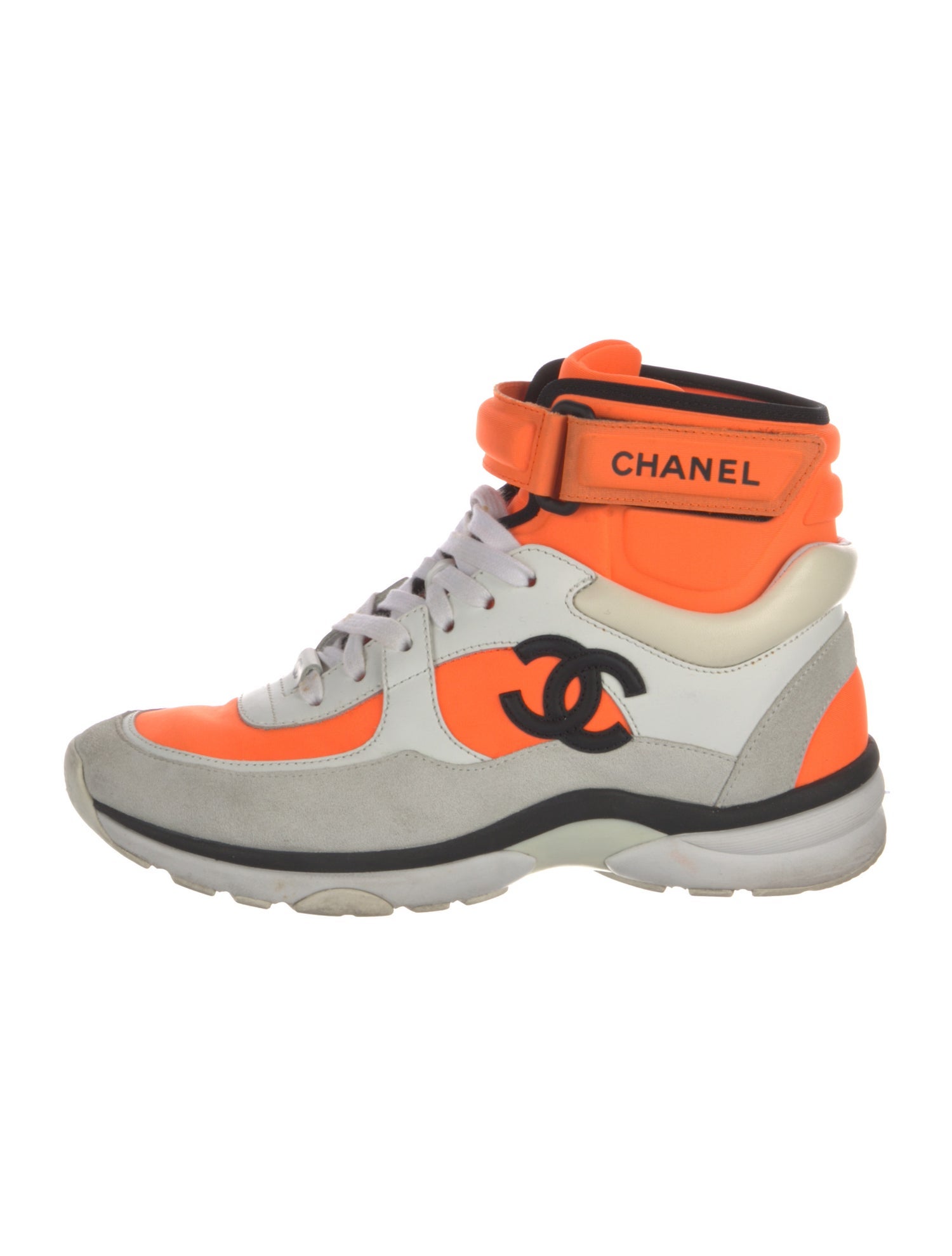 Chanel 2018 Interlocking CC Logo Wedge Sneakers