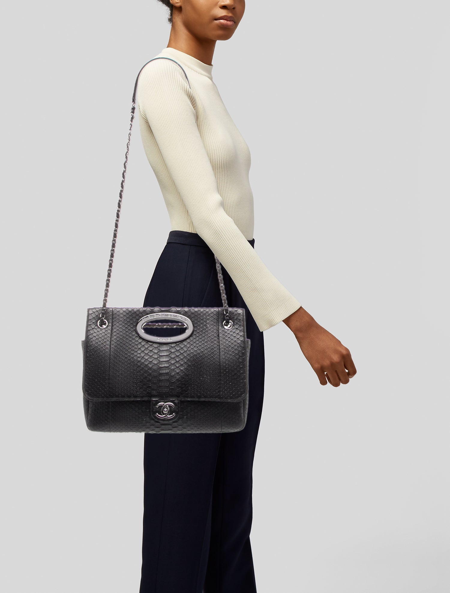 Chanel Python Maxi Flap Bag