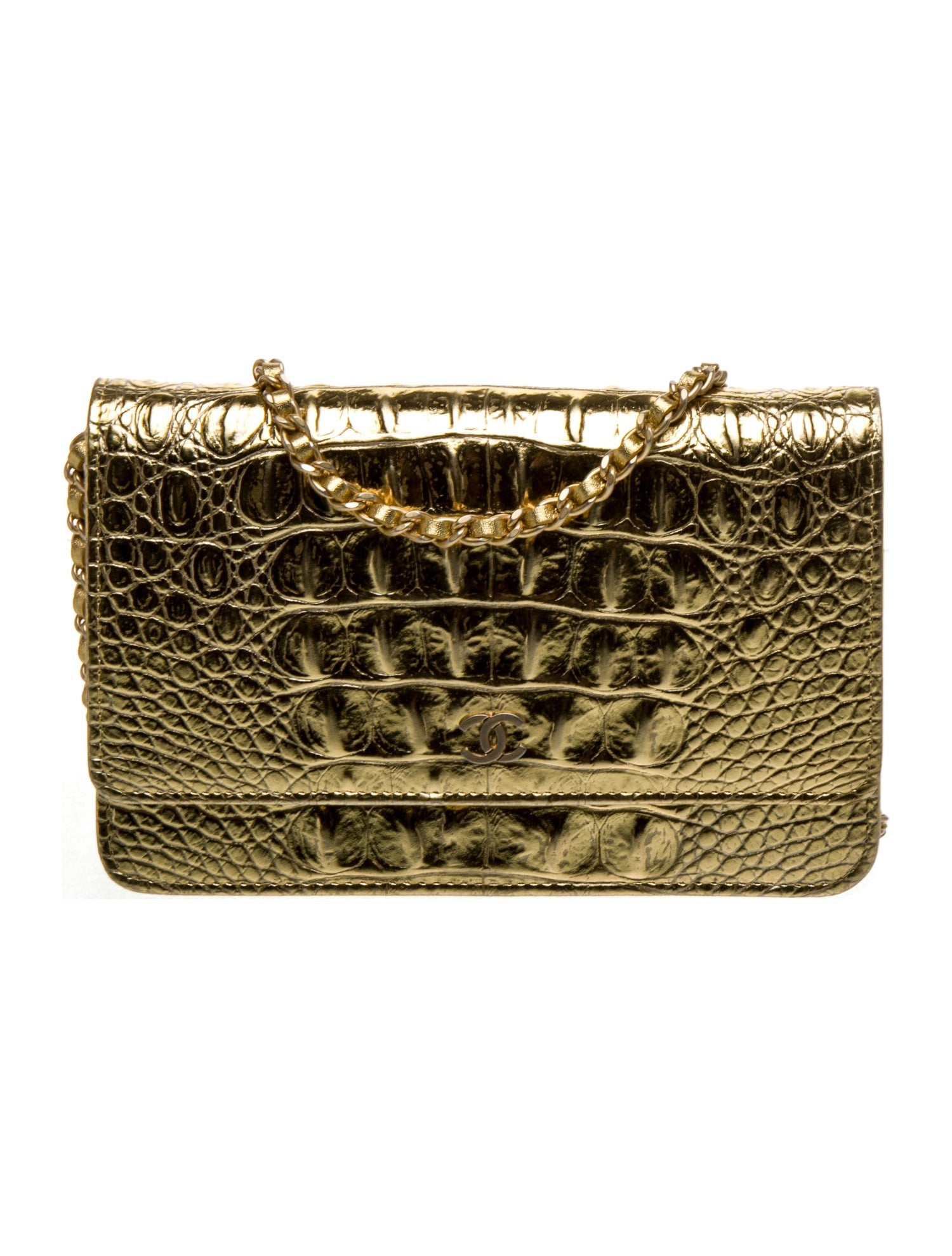 Chanel Coco Croc Wallet on Chain