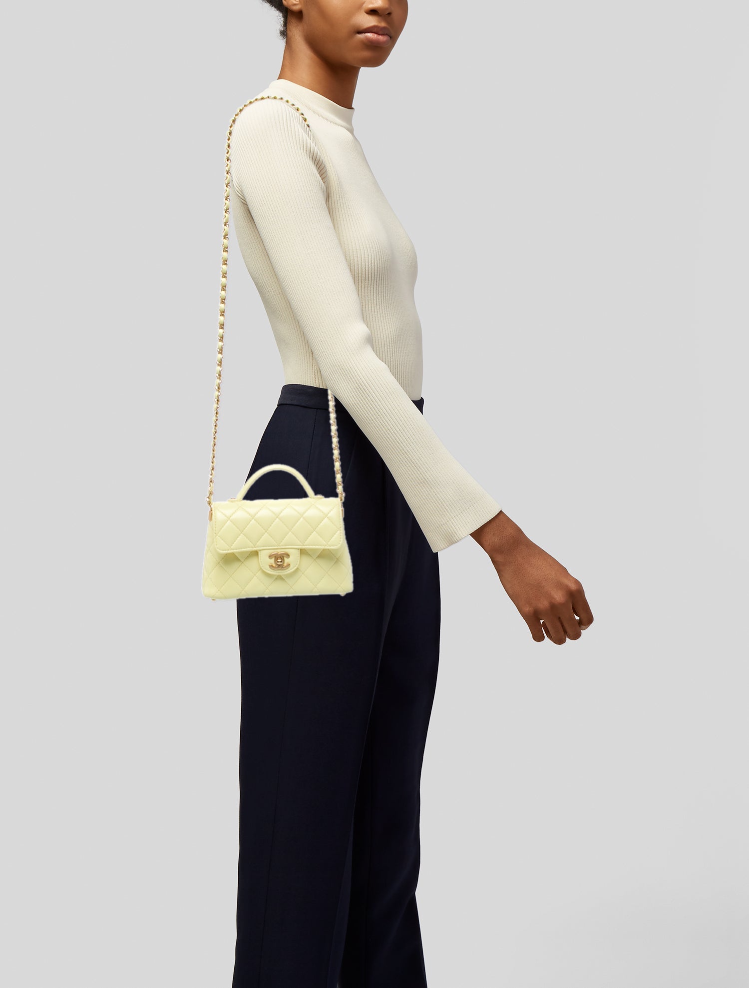 Chanel Small Top Handle Flap Bag