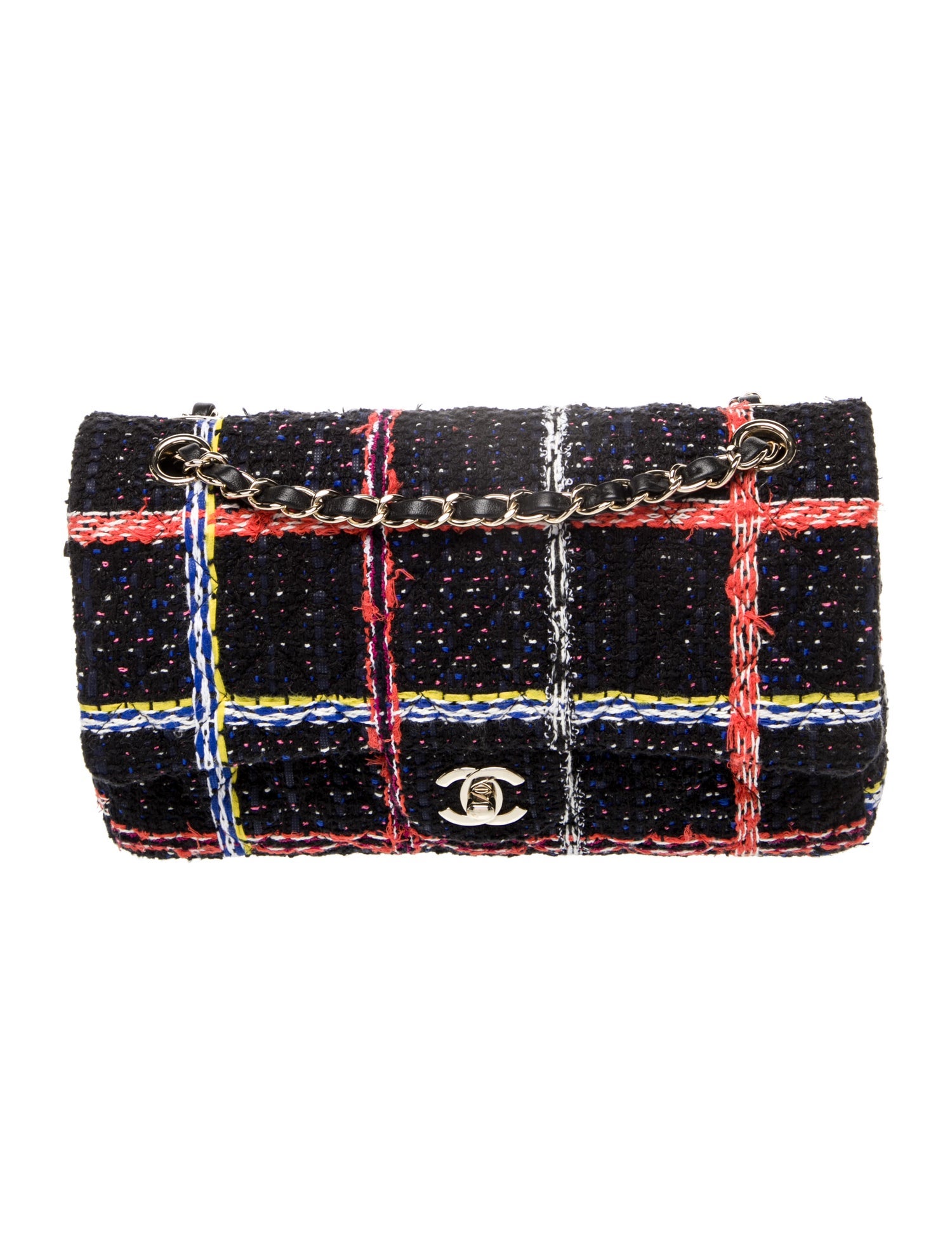 Chanel Classic Medium Tweed Double Flap Bag