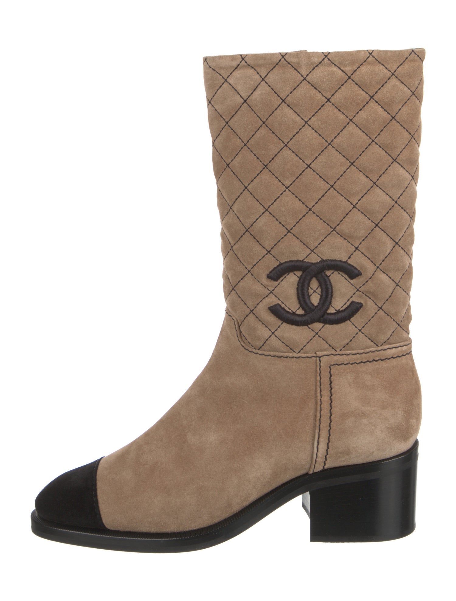 Chanel 2021 Interlocking CC Logo Boots