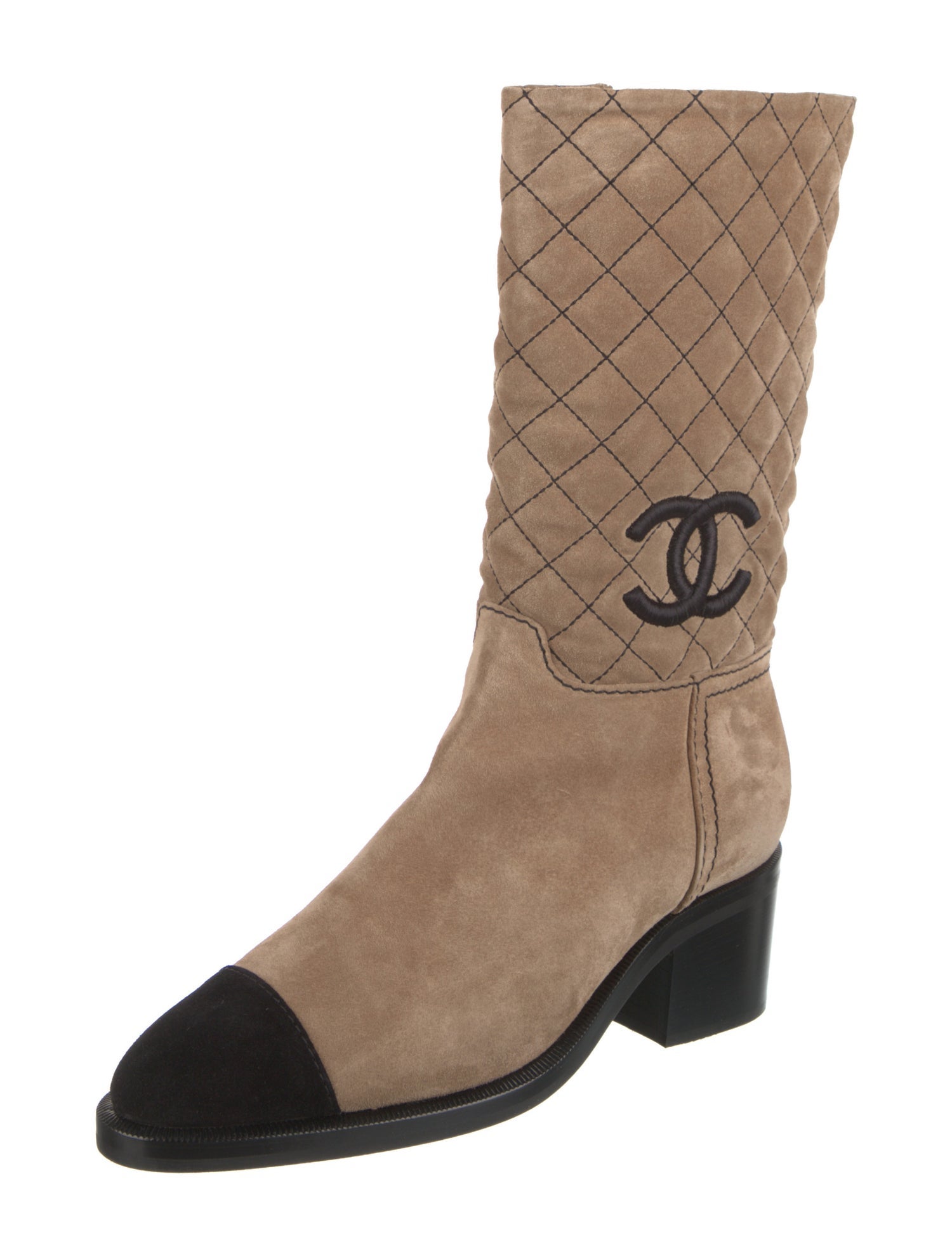 Chanel 2021 Interlocking CC Logo Boots