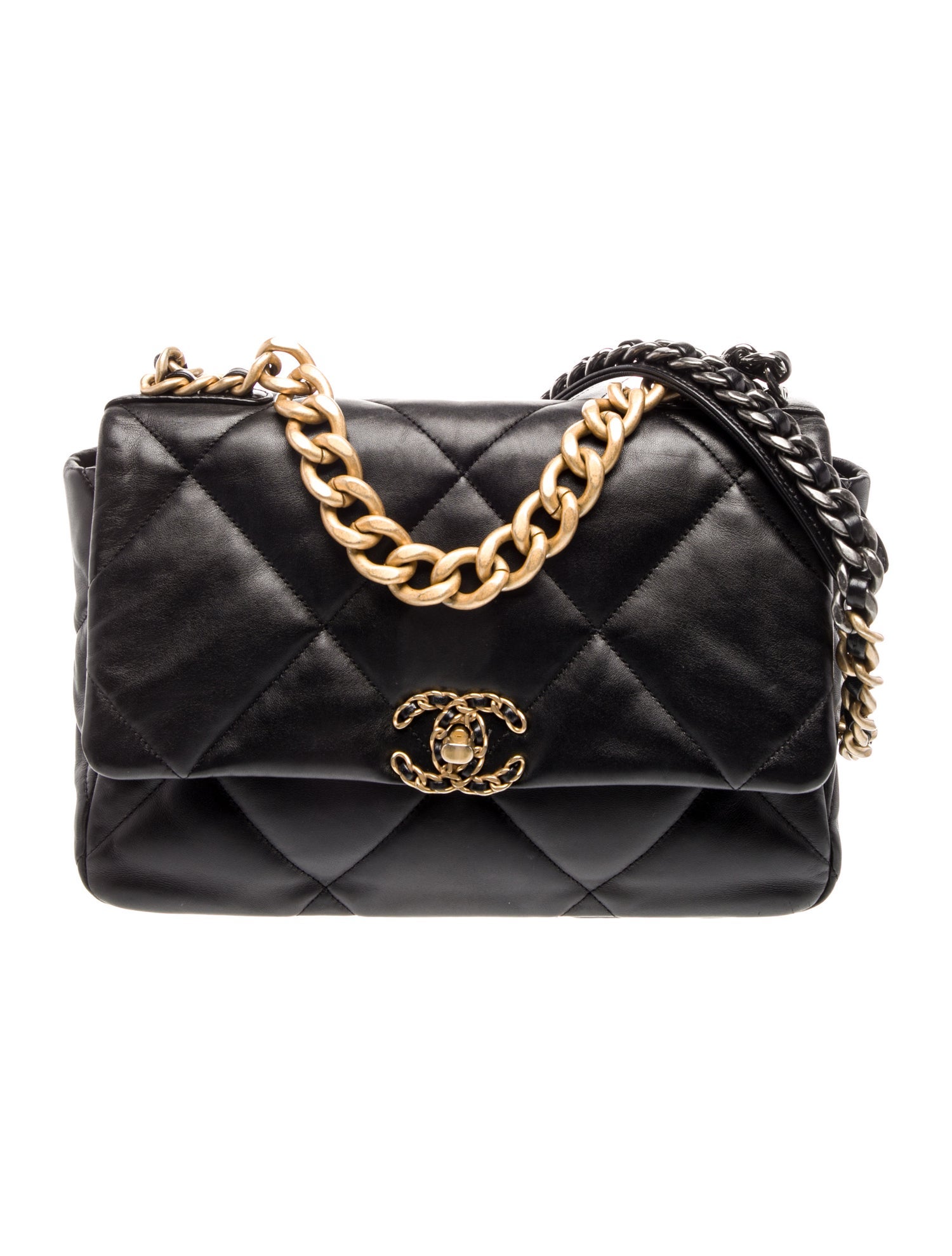 Chanel Quilted Large 19 Flap Bag