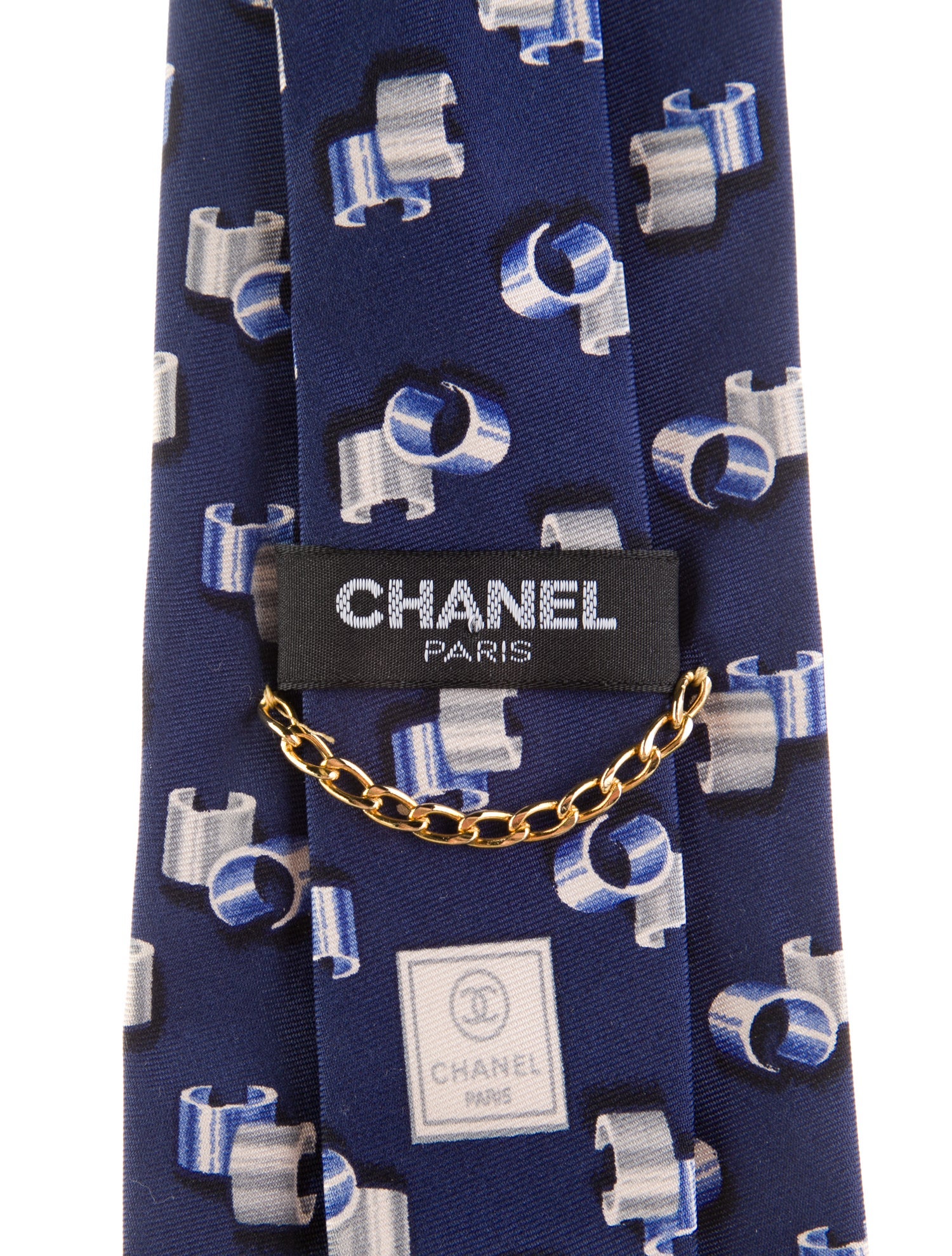 Chanel Silk Pattern Tie