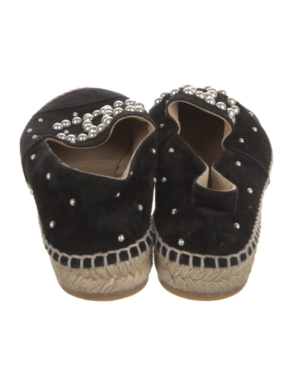 Chanel Interlocking CC Logo Suede Espadrilles - image 4