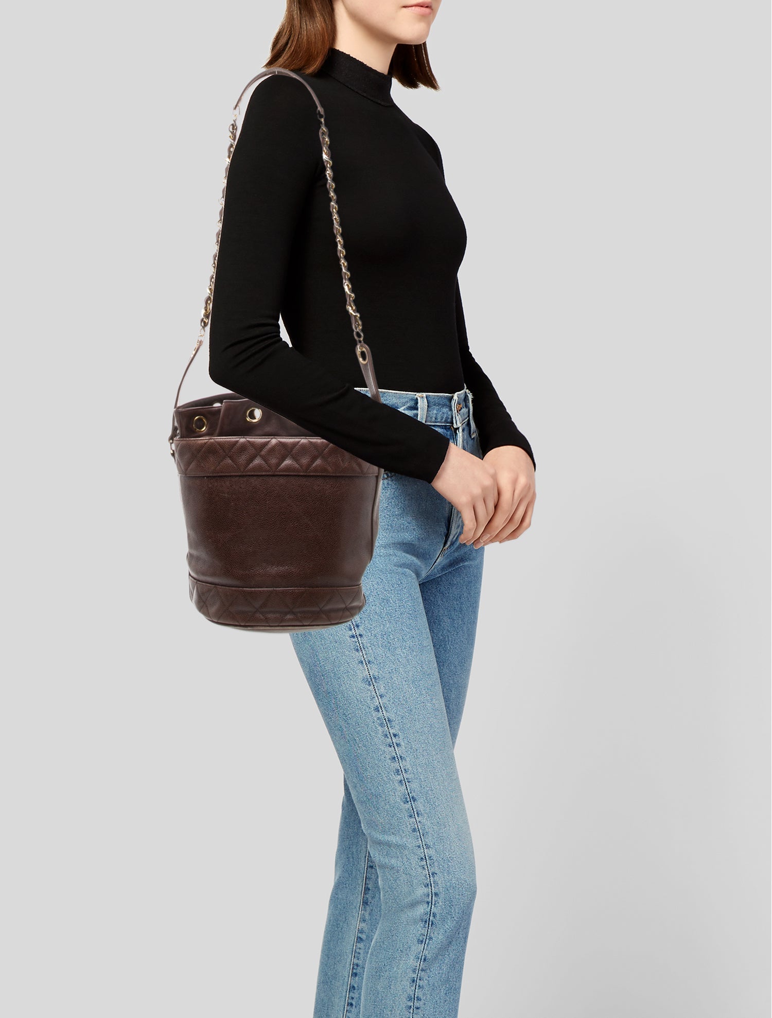 Chanel Quilted Bucket Bag