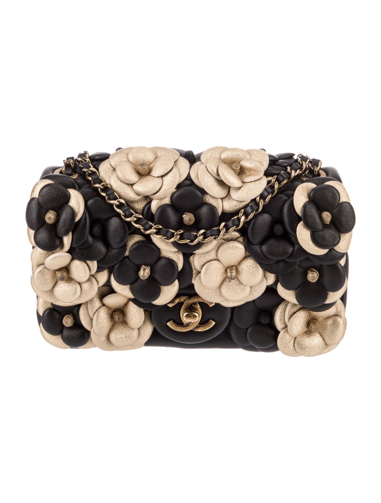 Chanel Mini Around Camellias Flap Bag
