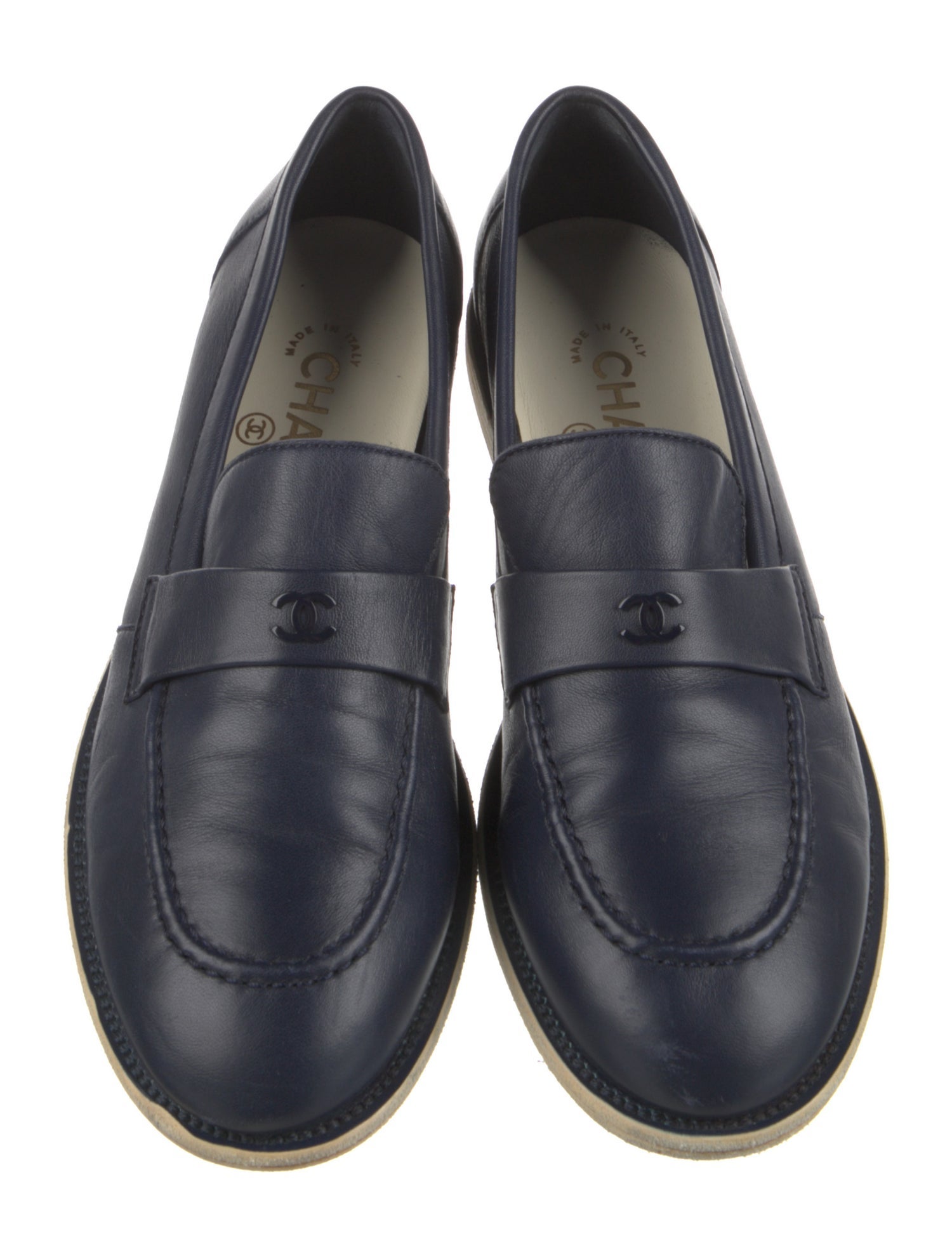 Chanel 2016 Interlocking CC Logo Loafers