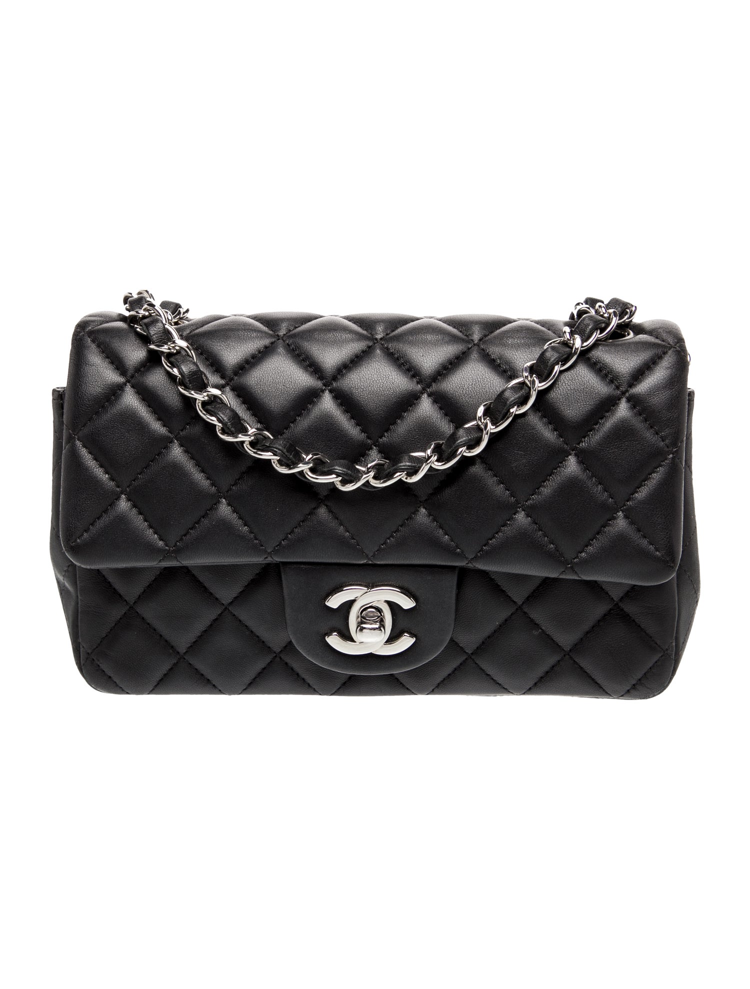 Chanel Lambskin Rectangular Mini Flap