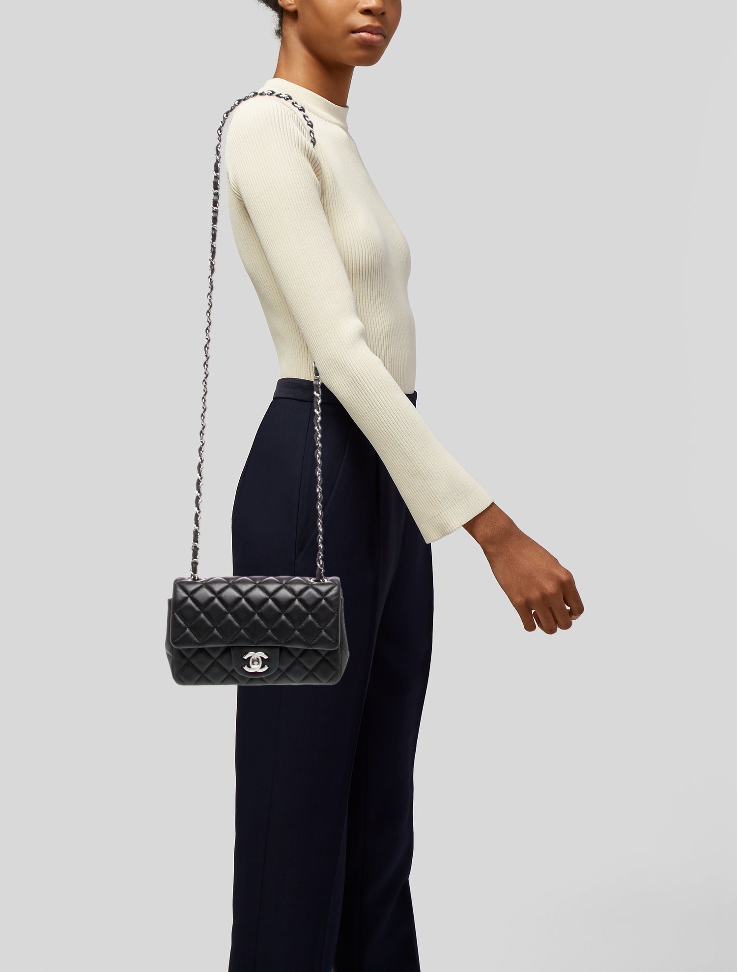 Chanel Lambskin Rectangular Mini Flap