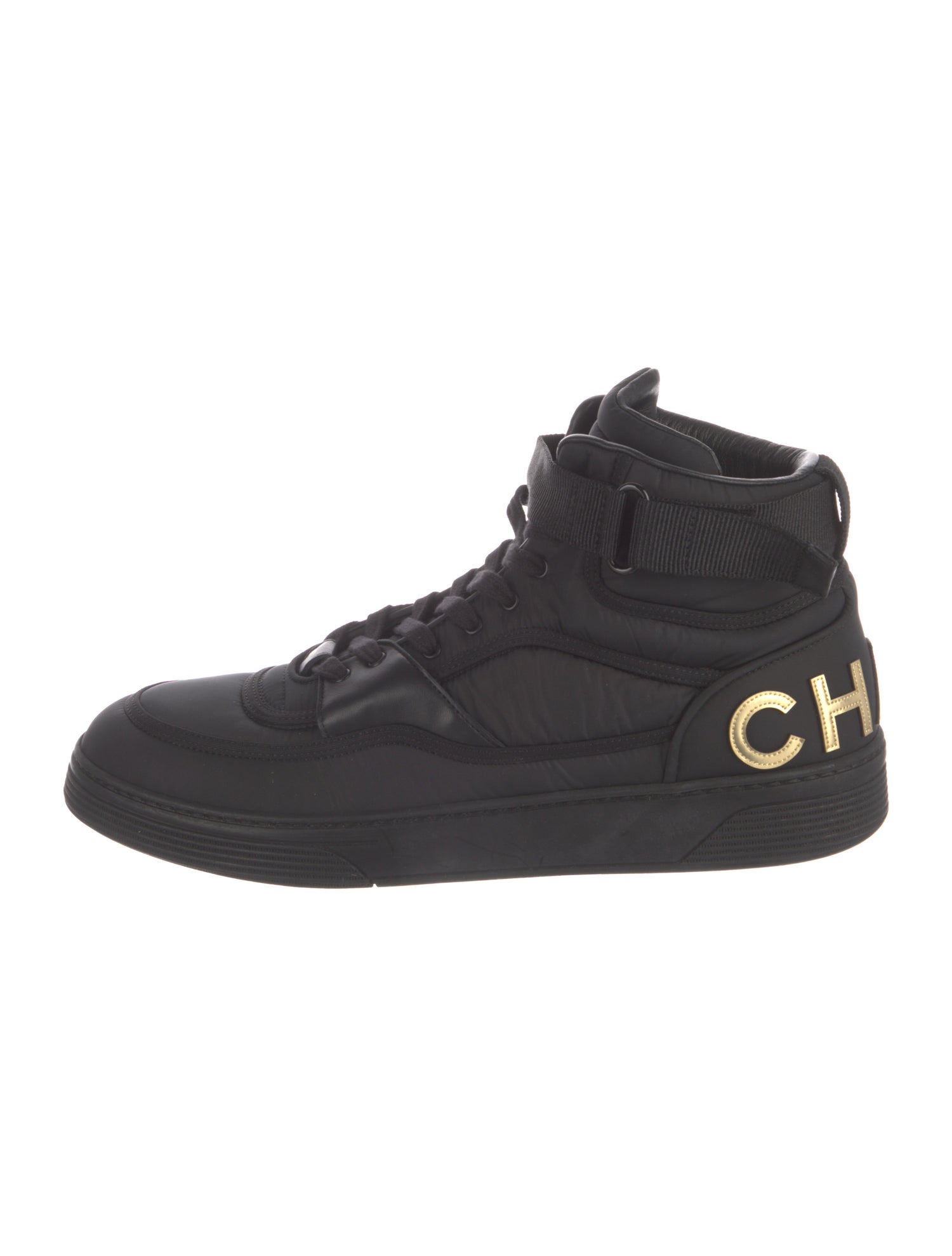 Chanel Interlocking CC Logo Nylon Sneakers