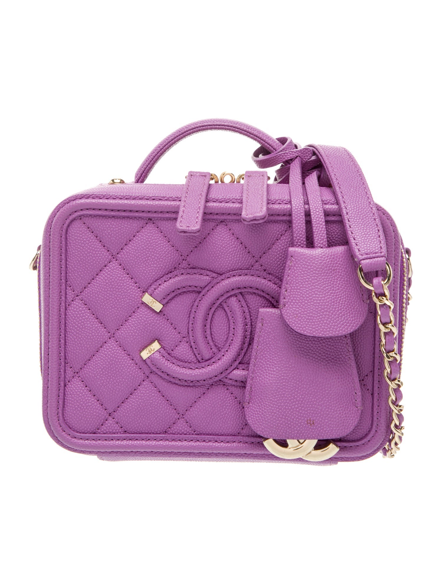 Chanel Small Filigree Vanity Case