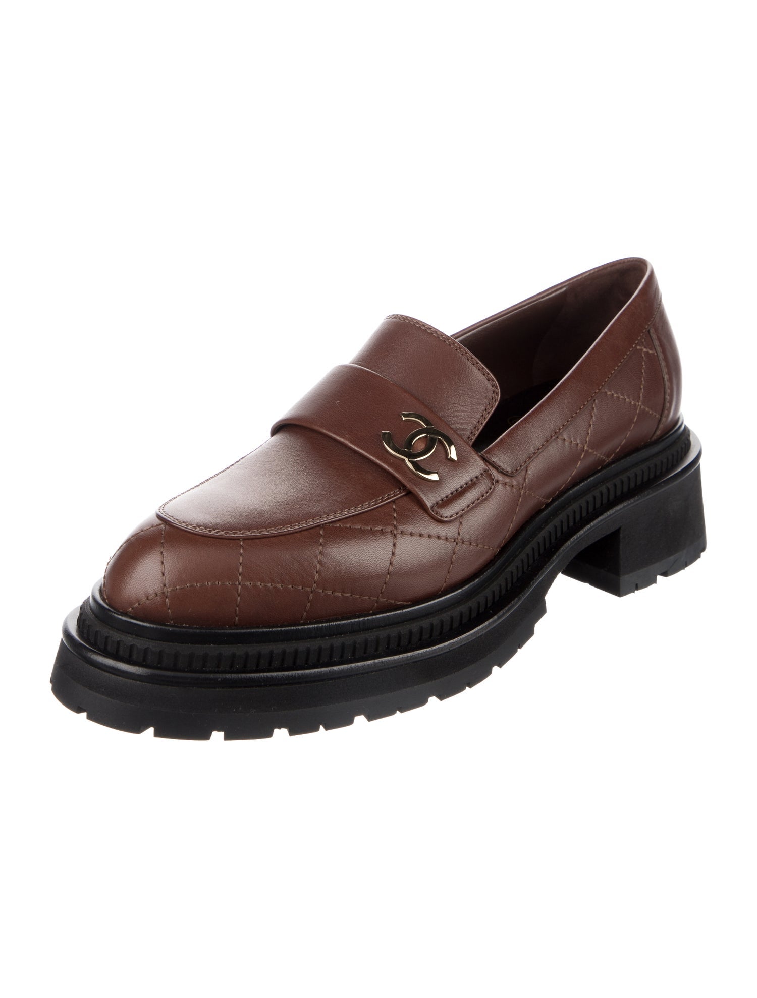 Chanel Leather Dress Loafers