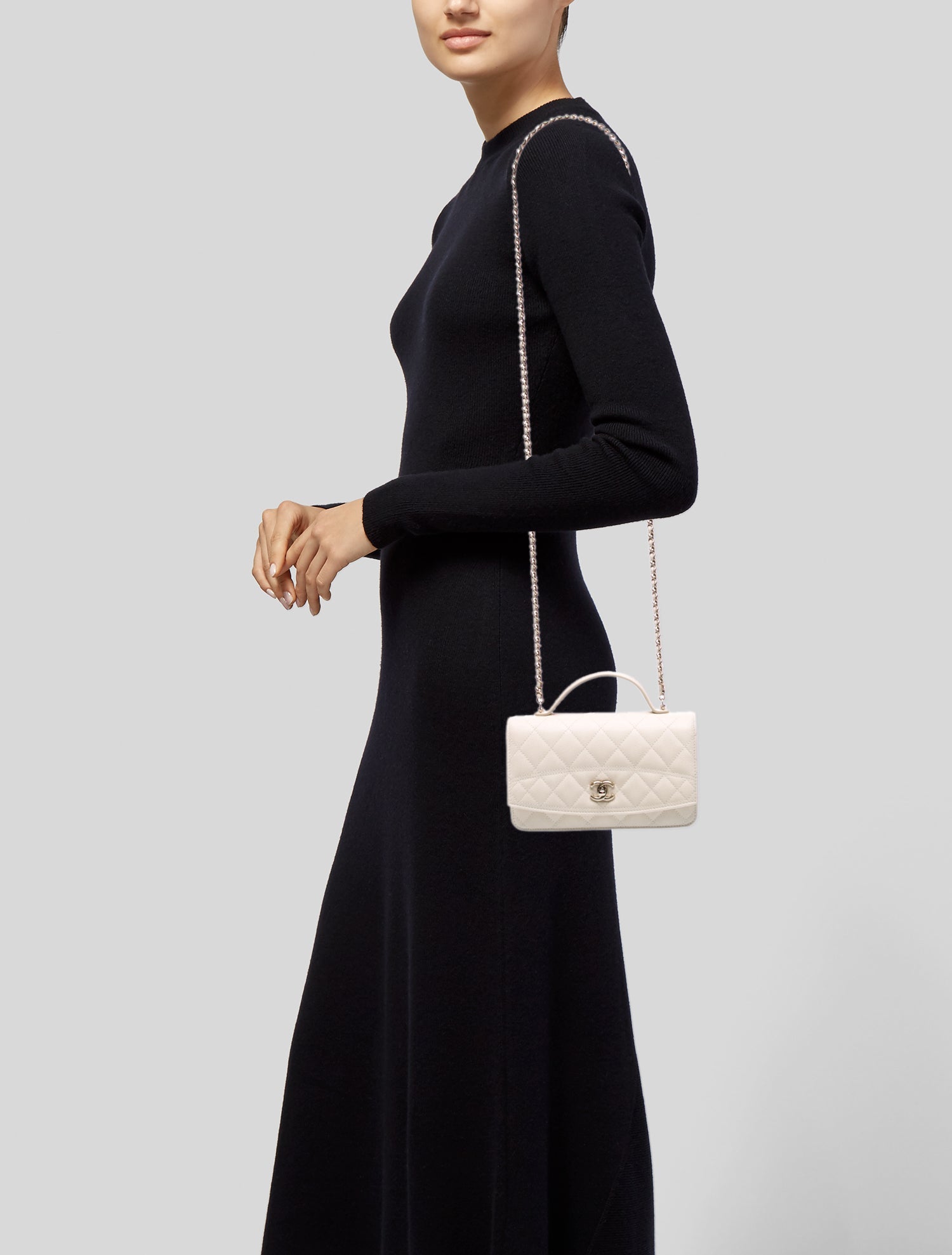 Chanel Top Handle Wallet On Chain