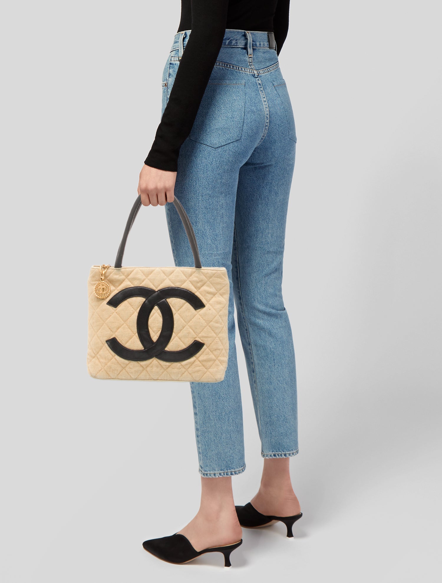Chanel Canvas Medallion Tote